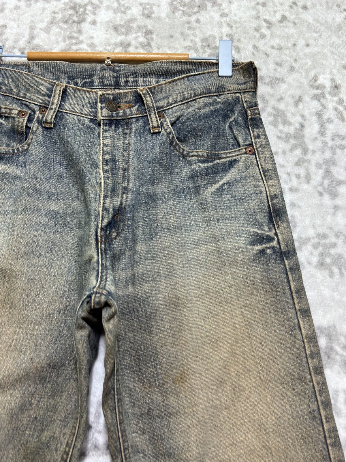 Japanese Brand Flared BOBSON COMPANY Stone Wash Bootcut Denim Size US 29 - 5 Thumbnail