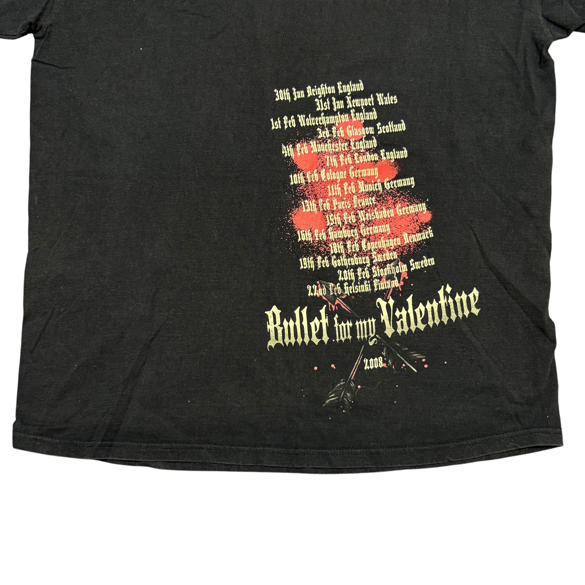 Band Tees Vintage Bullet For My Valentine Shirt Y2K Metalcore Band Tee Size US L / EU 52-54 / 3 - 12 Thumbnail