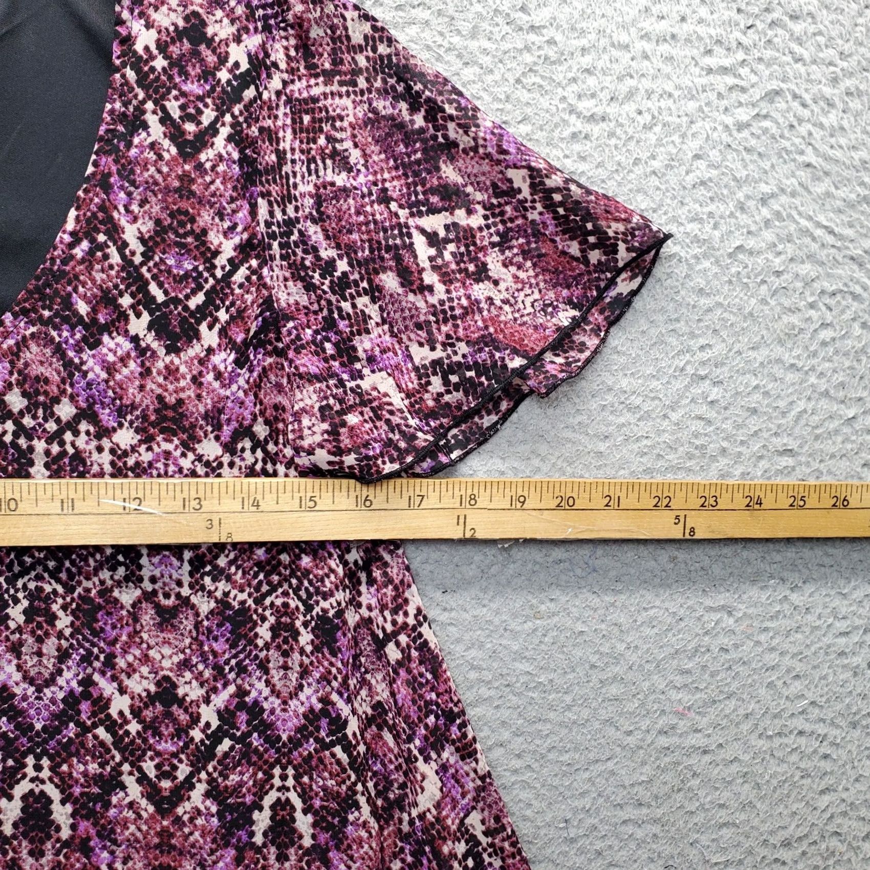 Skin Show Me Your Mumu A Line Dress Womens XS Multi Snake Skin Flutter Sleeve Pullover Size XS / US 0-2 / IT 36-38 - 3 Thumbnail