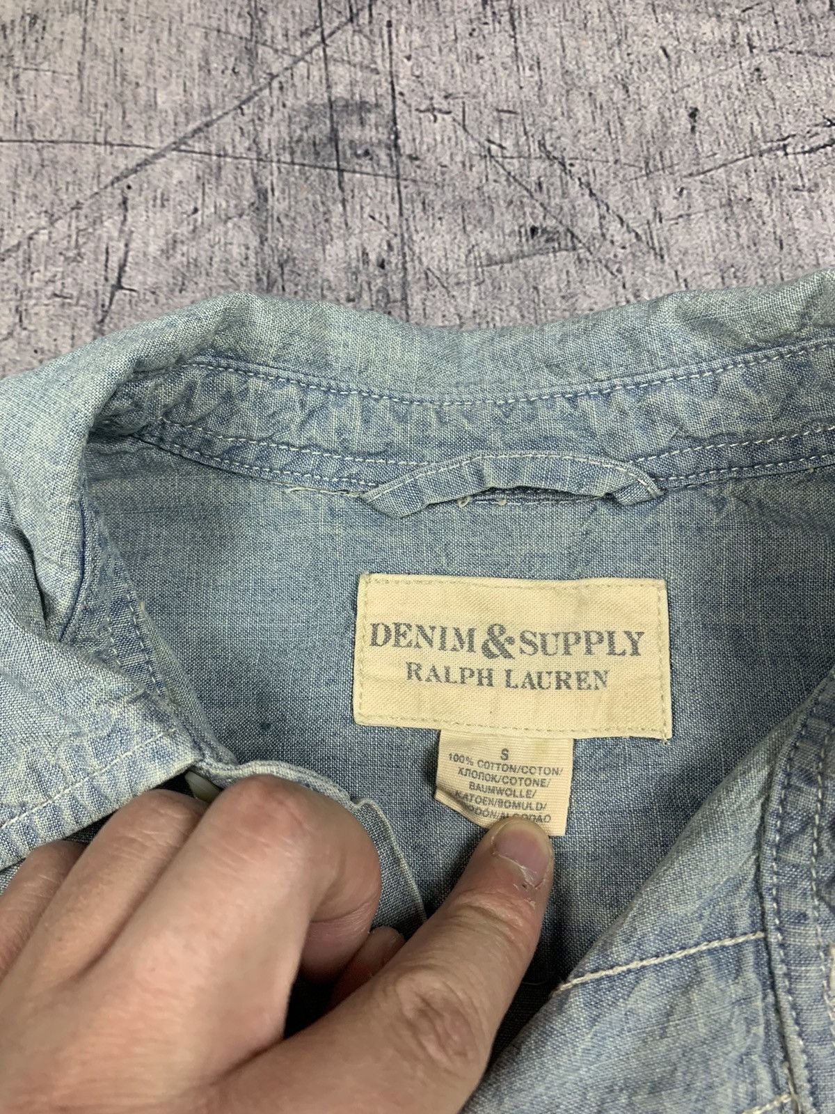 Denim & Supply Ralph Lauren Vintage Denim And Supply Ralph Lauren Washed Denim Shirt Size US S / EU 44-46 / 1 - 10 Thumbnail