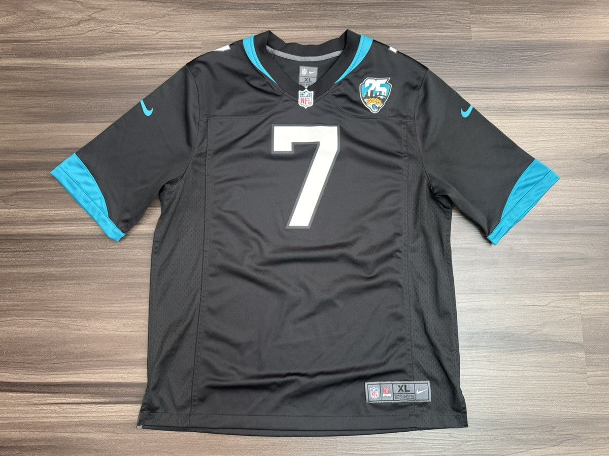 Nike Jacksonville Jaguars Nick Foles #7 NFL 25th Anv Patch Jersey Size US XL / EU 56 / 4 - 1 Thumbnail