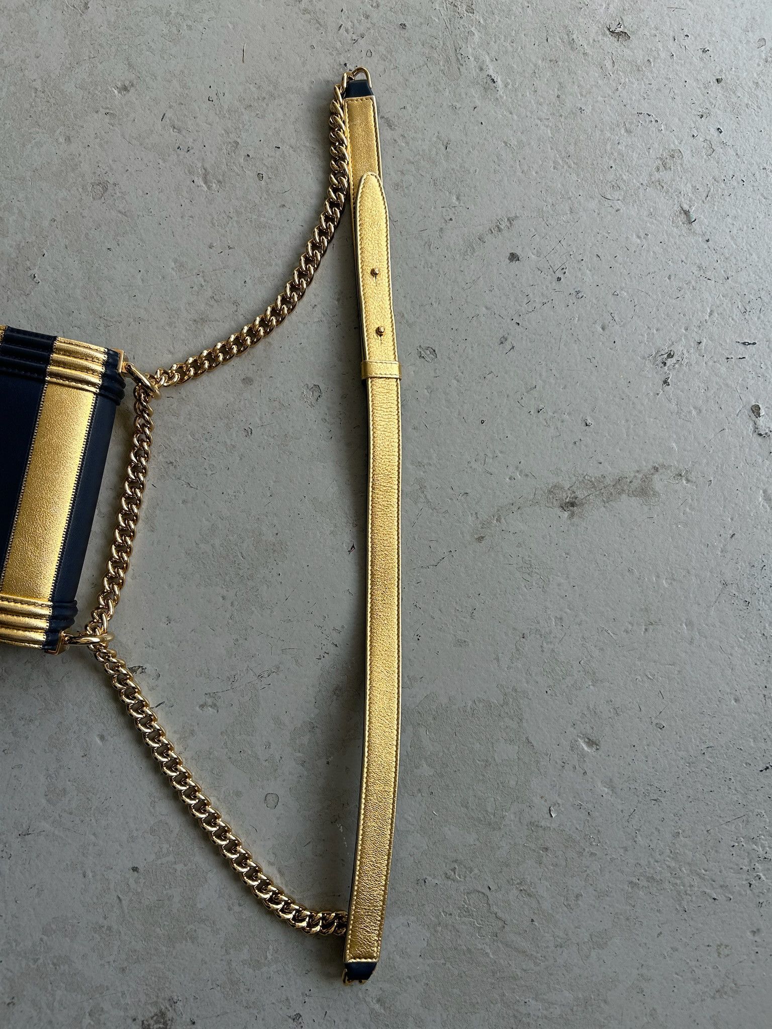 Chanel Chanel Metallic Lambskin Striped North South Cross Body Bag Size ONE SIZE - 4 Thumbnail