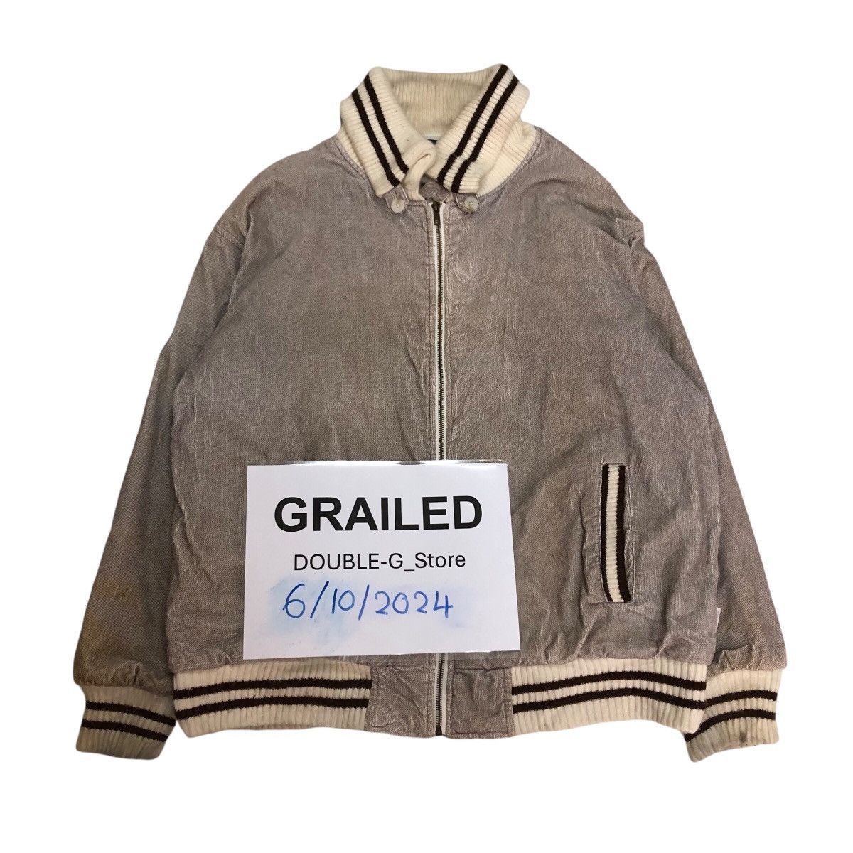 Japanese Brand × Vintage × Woolrich Woolen Mills 📌Vintage Bomber Jacket Biker Zipper Woolrich Size US L / EU 52-54 / 3 - 1 Thumbnail