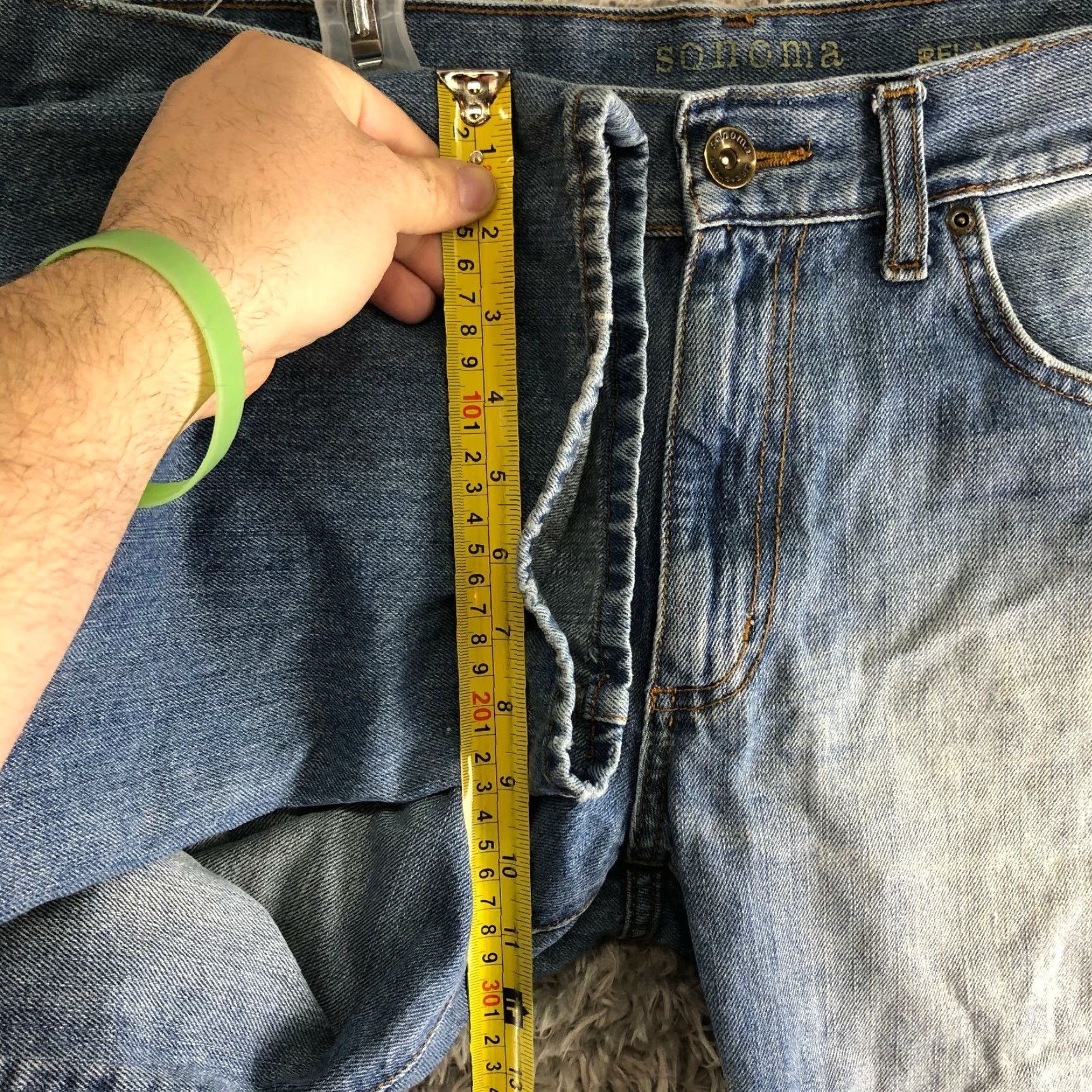 Vintage Sonoma Life+Style Jeans Mens 36x29 Relaxed Straight Mid Rise Medium Wash Blue Denim Size US 36 / EU 52 - 4 Thumbnail