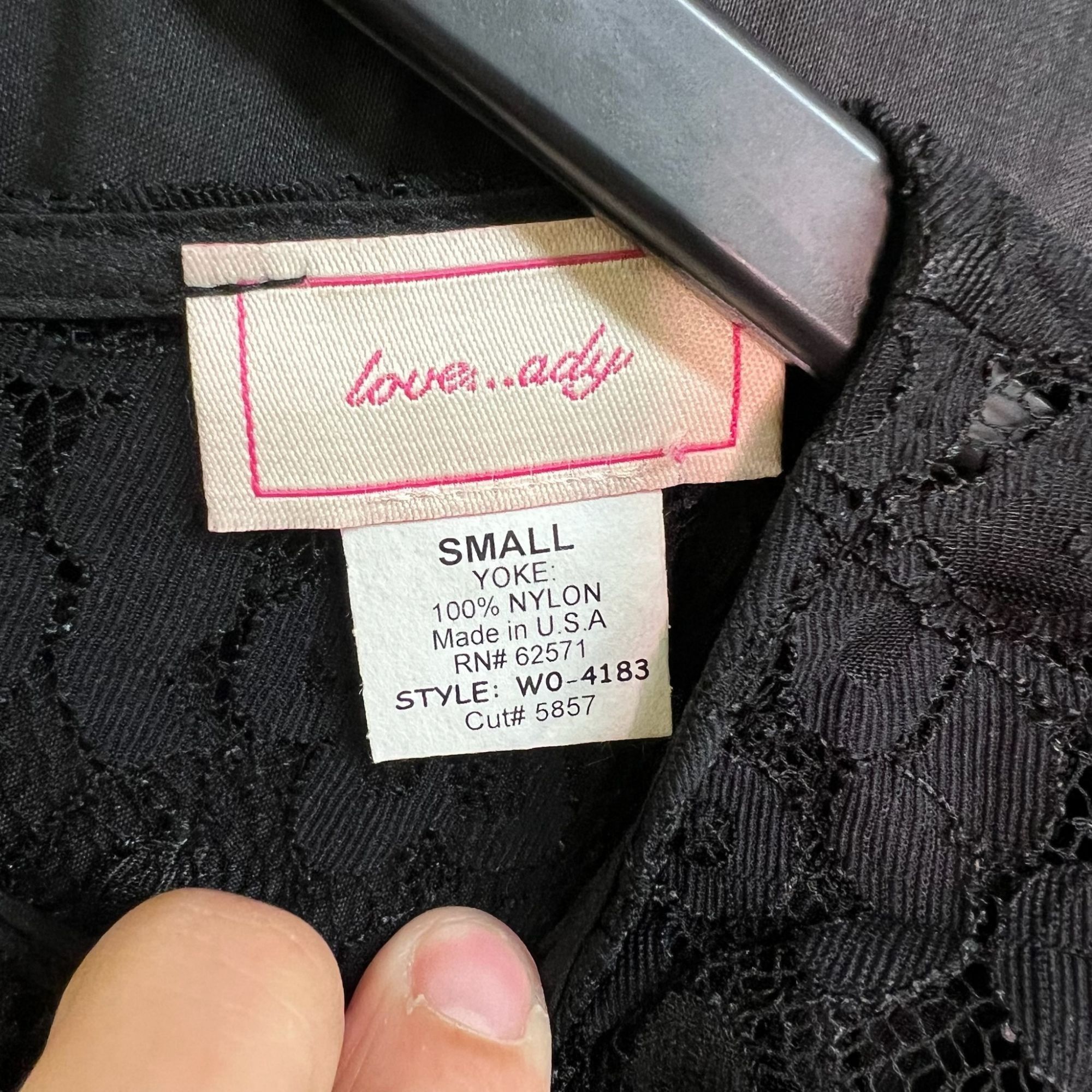 Other LOVERLADY Blue Knit Dress With Black Floral Lace Short Sleev Size S / US 4 / IT 40 - 5 Thumbnail
