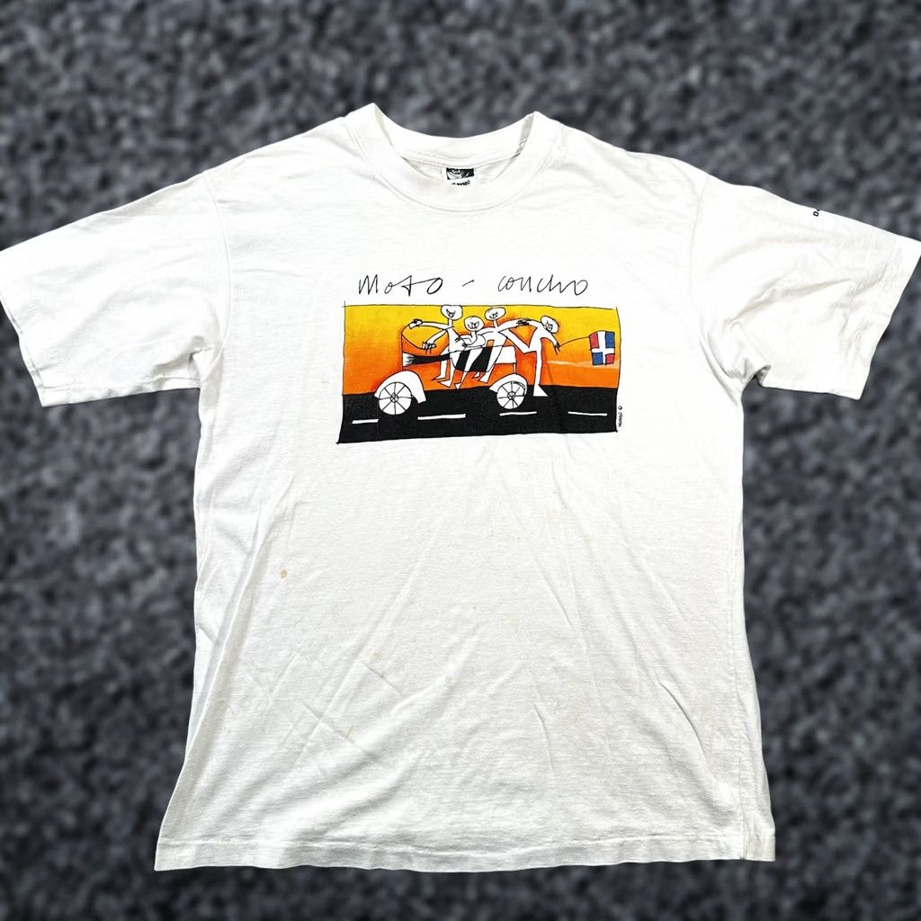 Mango Mango T-Shirt White Men's XL Short Sleeve Crew Neck Pullover Size US XL / EU 56 / 4 - 1 Thumbnail