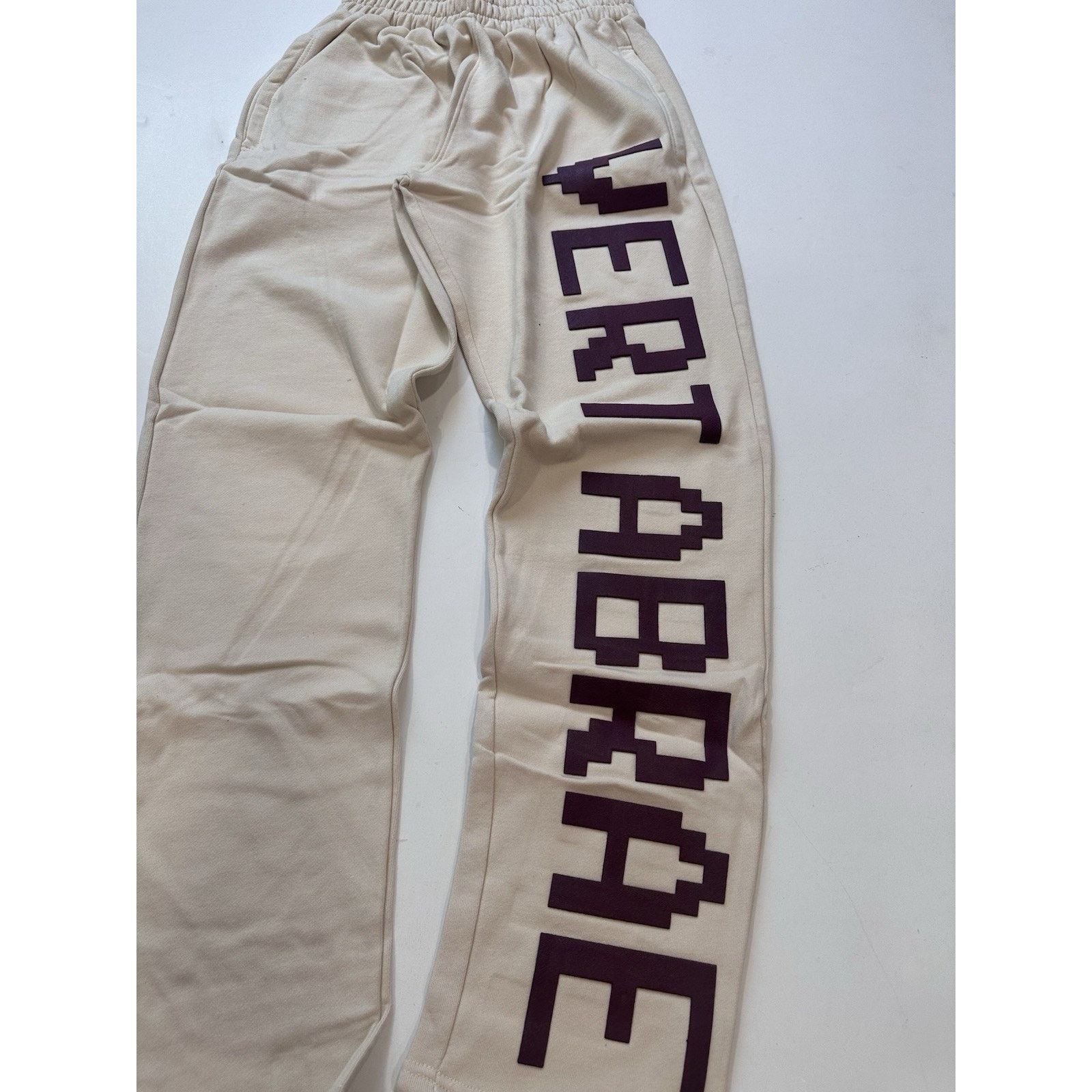 Vertabrae VERTABRAE Straight Leg Sweatpants In Cream Size XXL Size US 36 / EU 52 - 2 Thumbnail