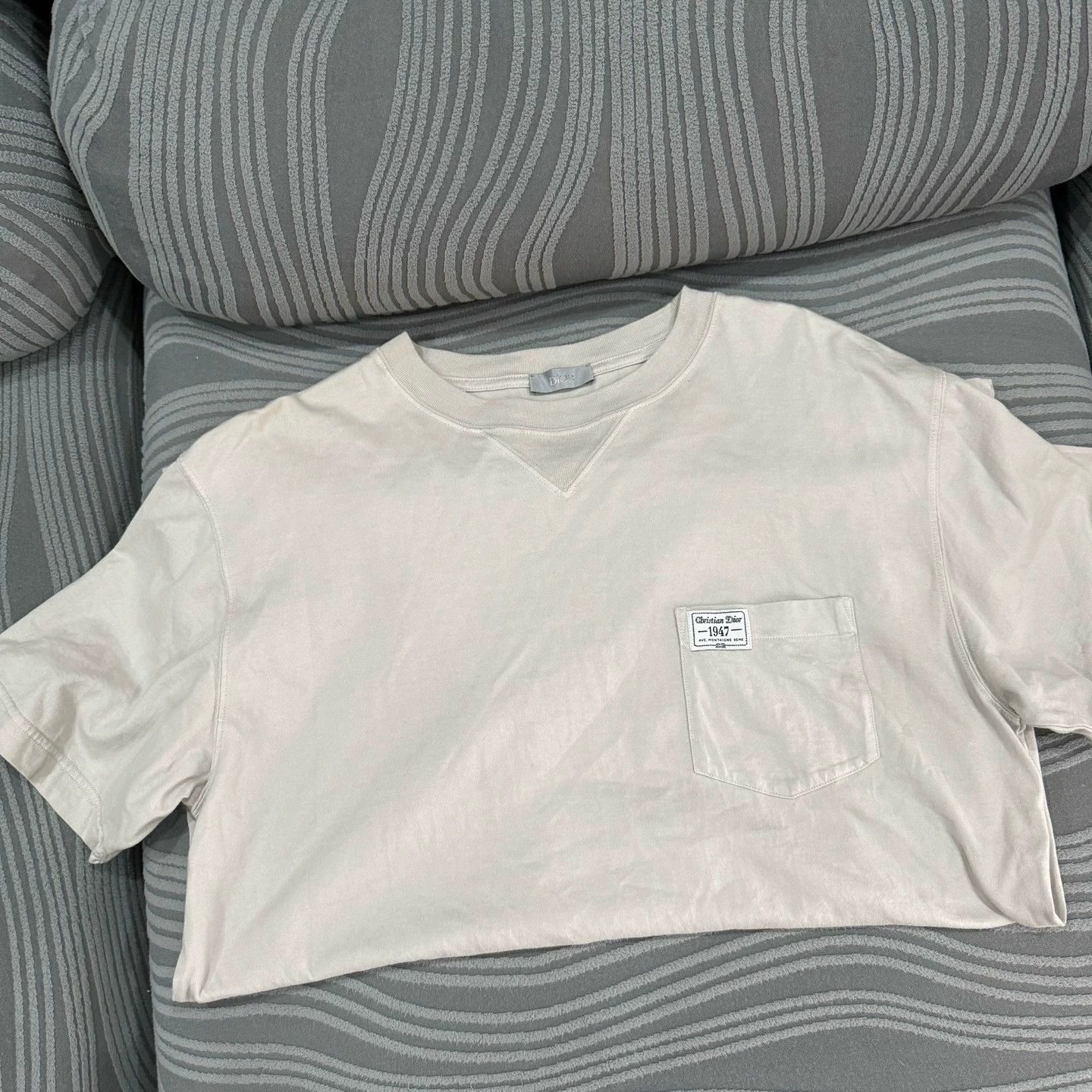 Dior Dior Milk Tea Color Short Sleeve Tee Size M / US 6-8 / IT 42-44 - 1 Thumbnail