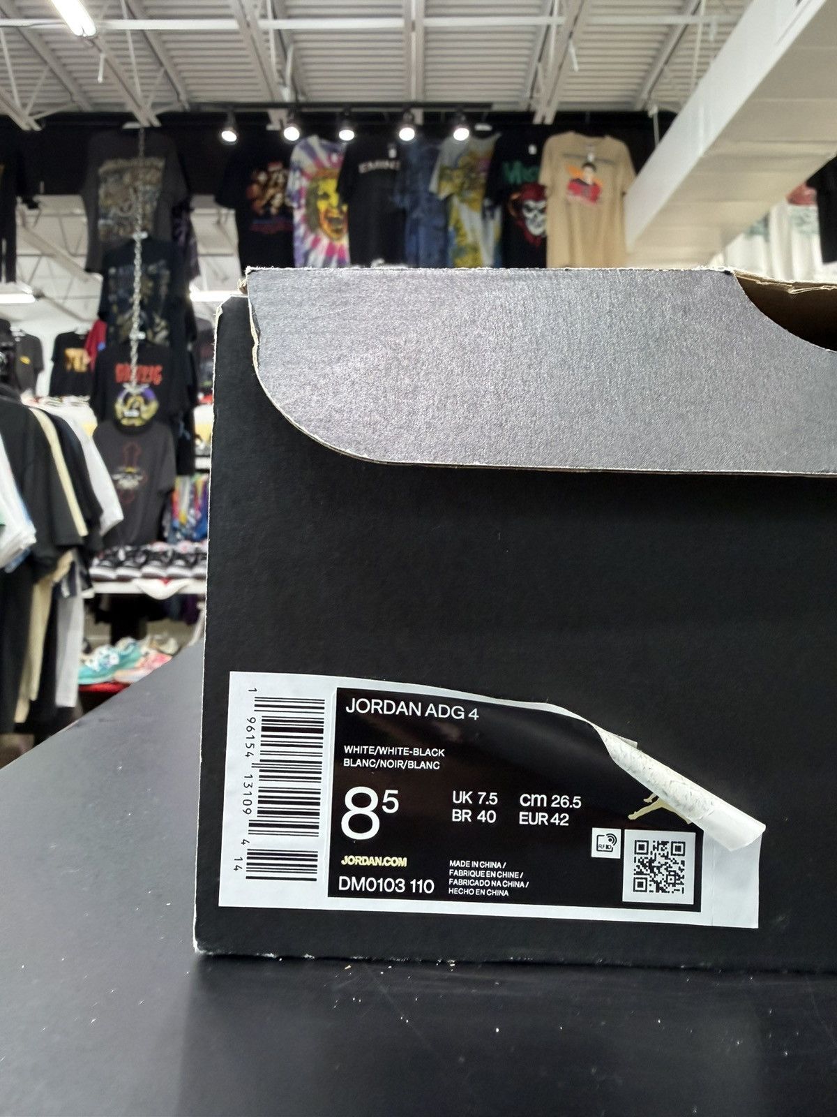 Jordan Brand Jordan ADG 4 Golf White Black Size 8.5 (2023) Size US 8.5 / EU 41-42 - 12 Thumbnail