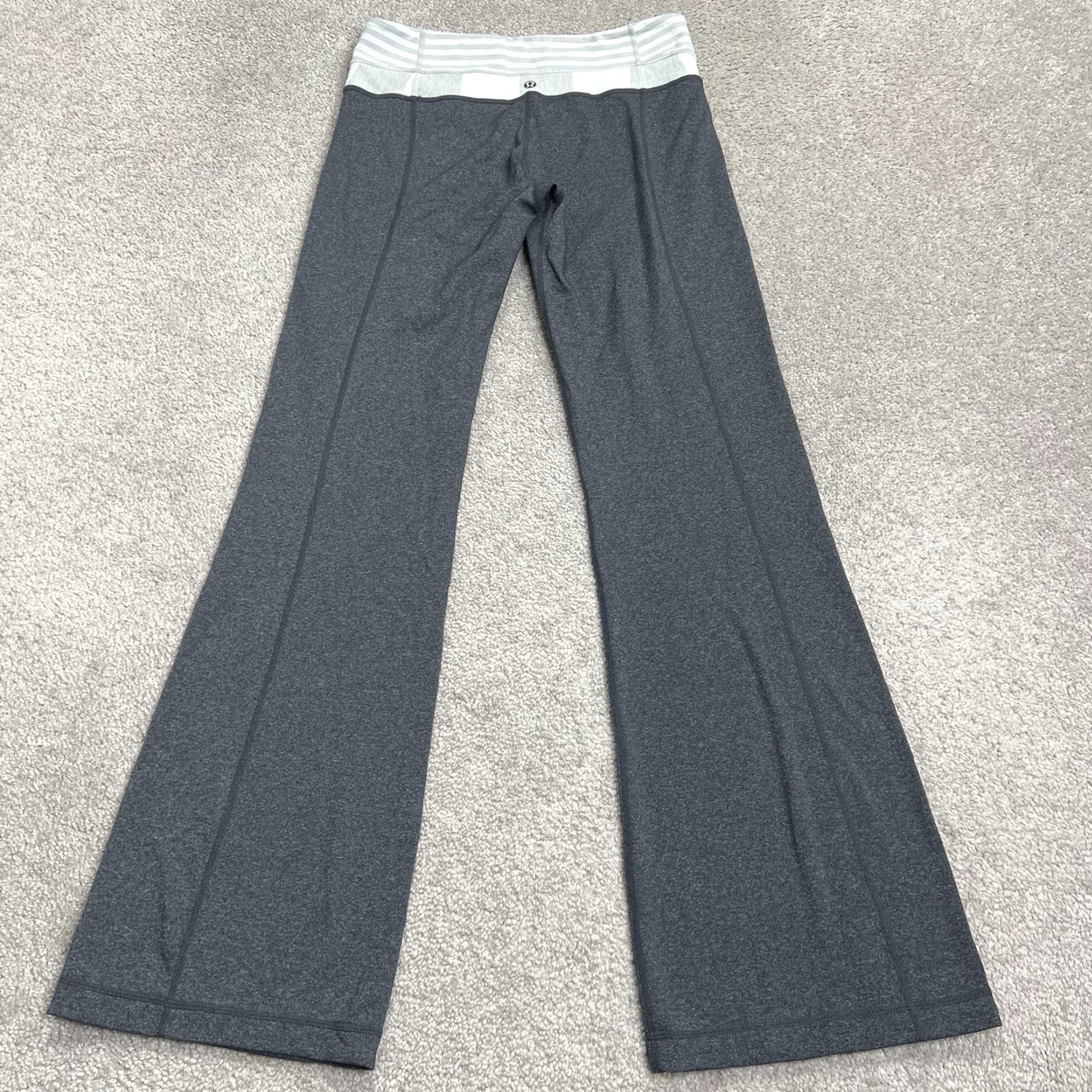 Lululemon Lululemon Leggings Size 6 Athletic Gym Yoga Full Length 31.5” Inseam Flared Gray Stretch Women Size 28" / US 6 / IT 42 - 5 Thumbnail