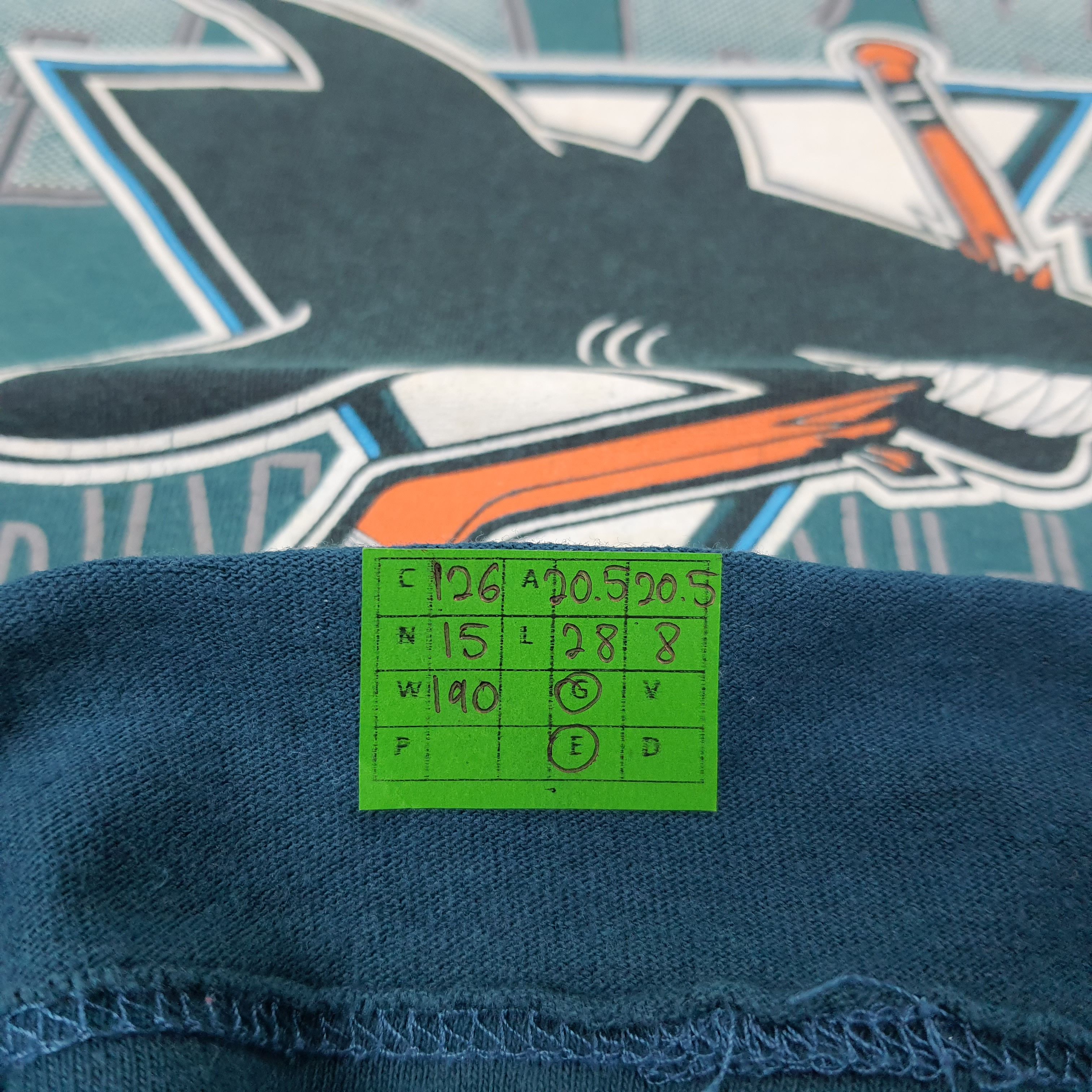 NHL Vintage Ice Hockey San Jose Sharks Team T-shirt Size US M / EU 48-50 / 2 - 7 Thumbnail