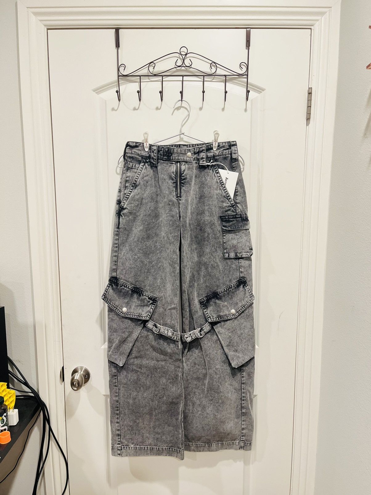 Acne Studios Potinal Canvas Cargo Pants Size 26" / US 2 / IT 38 - 1 Thumbnail