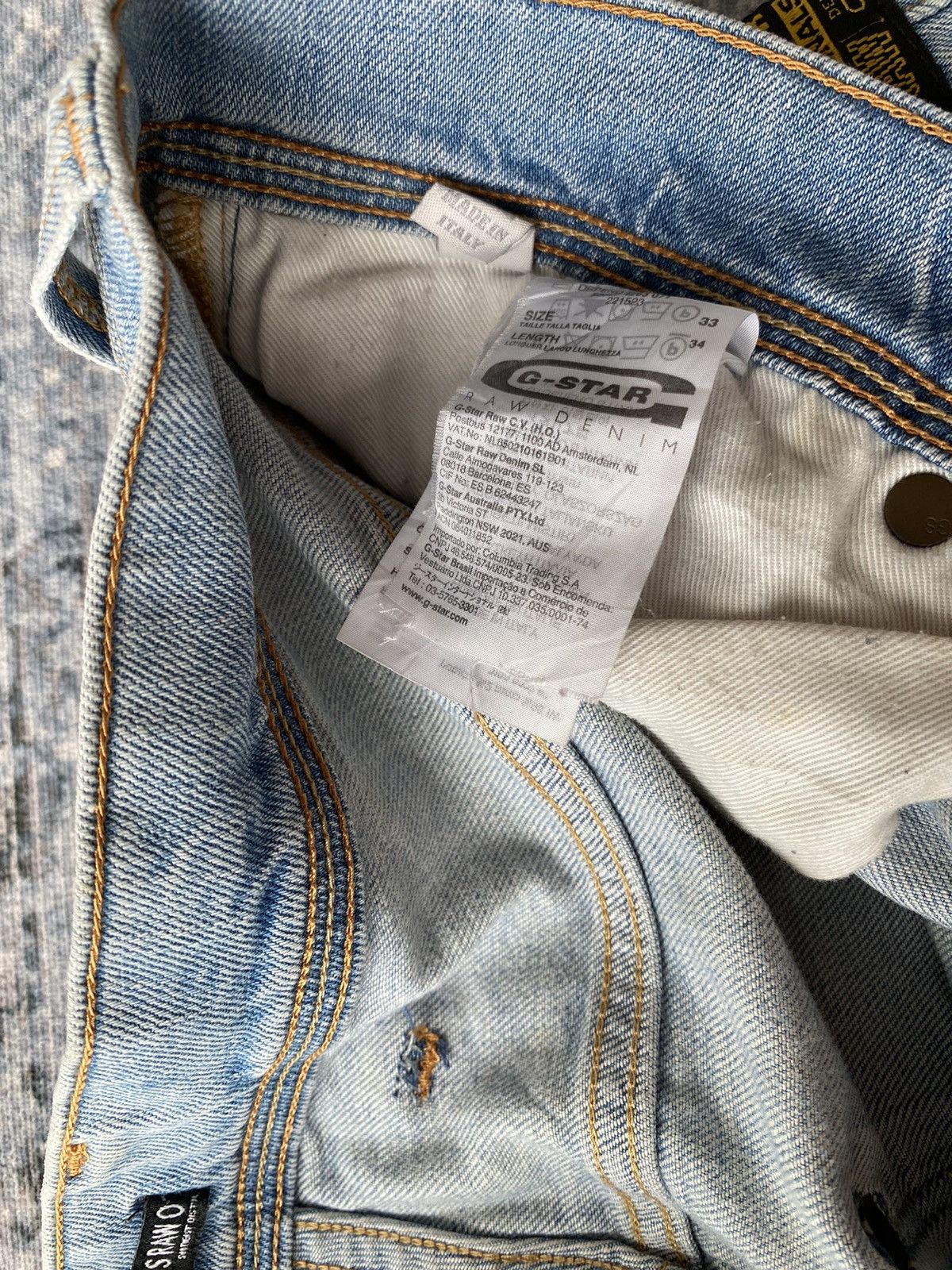 G-Star G Star Raw 3301 Distressed Denim Size US 32 / EU 48 - 13 Thumbnail