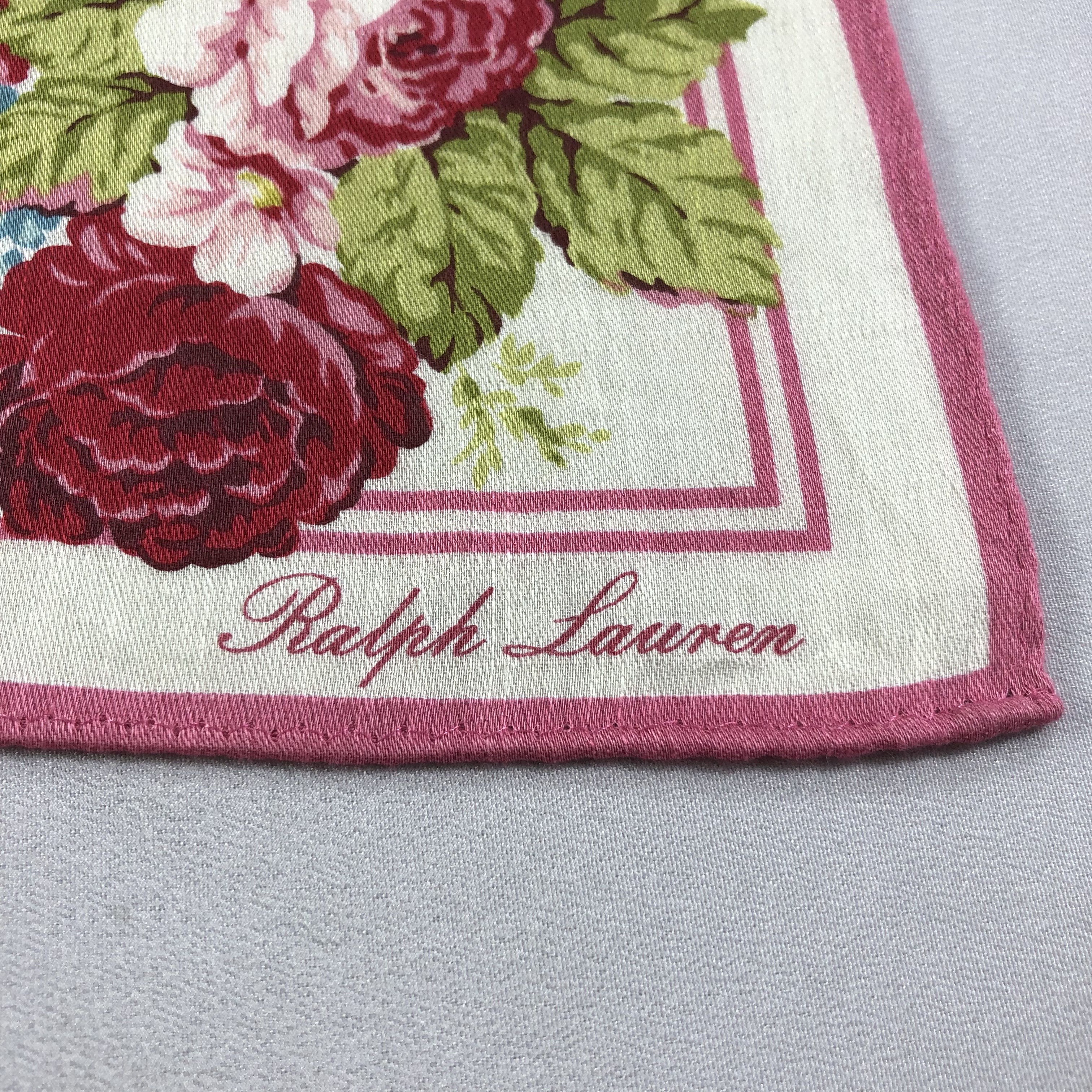 Ralph Lauren Ralph Lauren Floral Handkerchief Neckerchief Bandana H1488 Size ONE SIZE - 4 Thumbnail