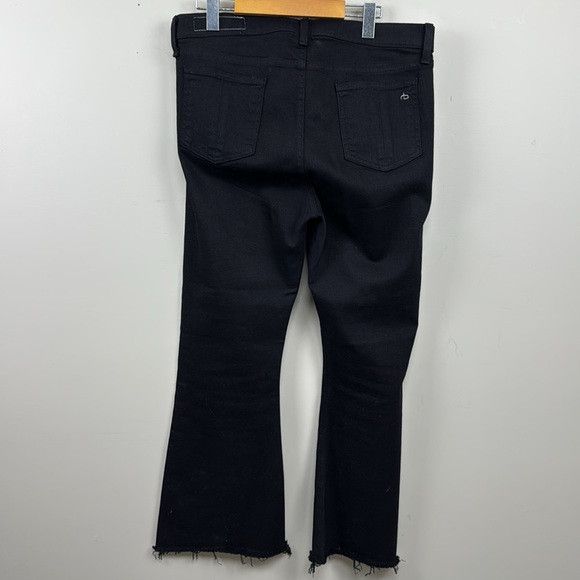 Rag & Bone RAG & BONE cropped flare black 32 black coal Euc Size 31" - 7 Thumbnail