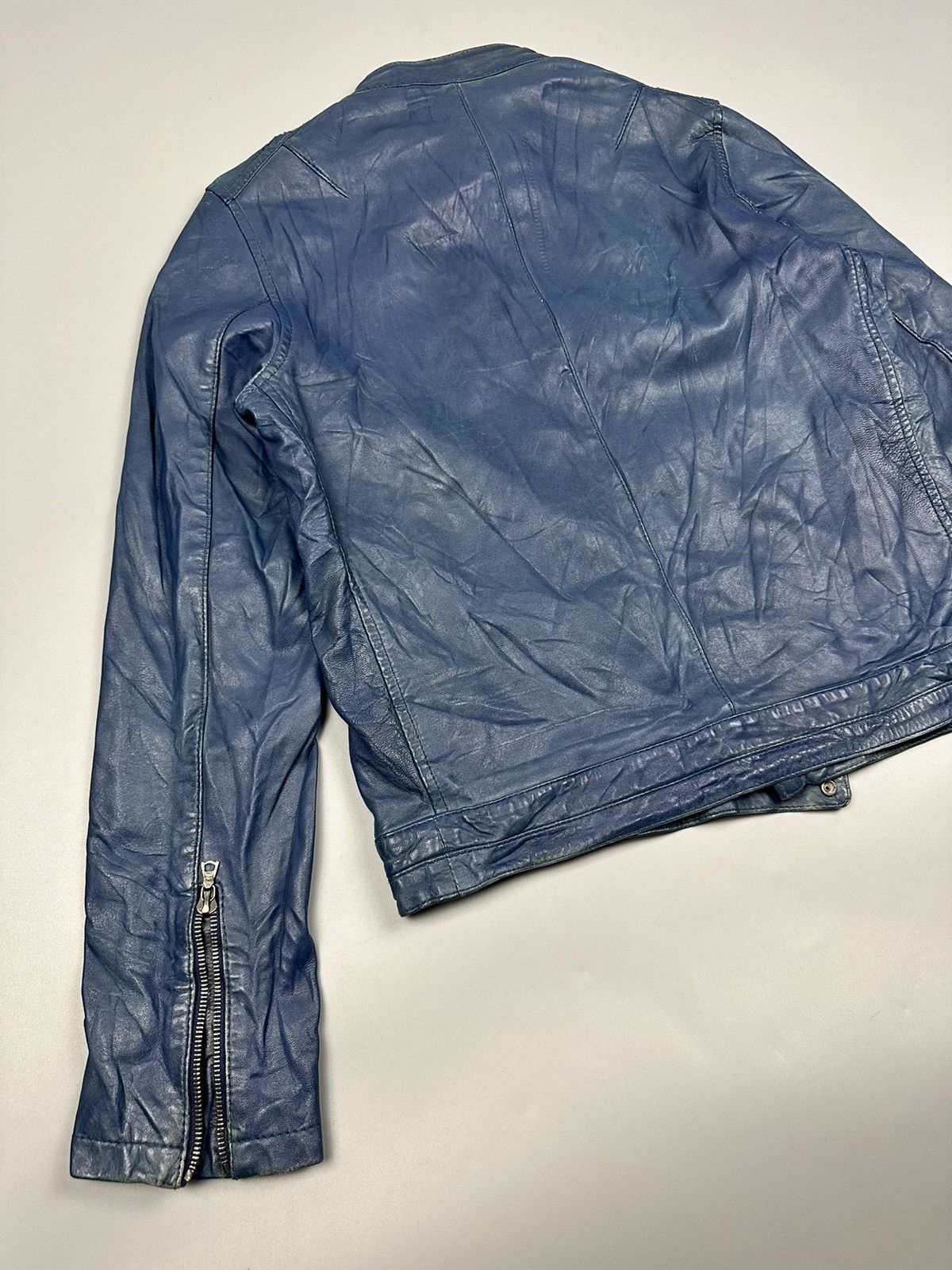 Japanese Brand Vintage Rider Leather Jacket Riri M6 Zipper Size US M / EU 48-50 / 2 - 4 Thumbnail