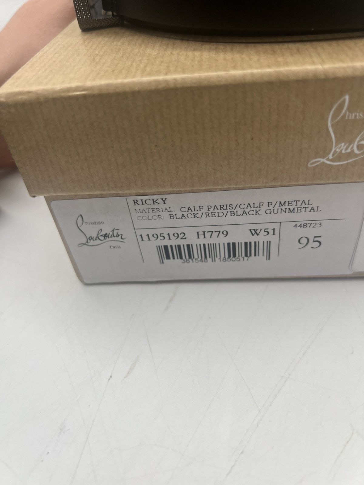 Christian Louboutin Christian Louboutin Ricky Calf Black Belt Size 95 RRP $600 Size ONE SIZE - 4 Thumbnail