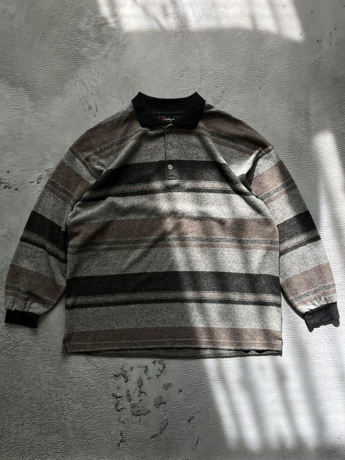 Carlo Colucci Carlo Colucci Vintage Polo Longsleeve Sweater Wool Size US XL / EU 56 / 4 - 2 Thumbnail