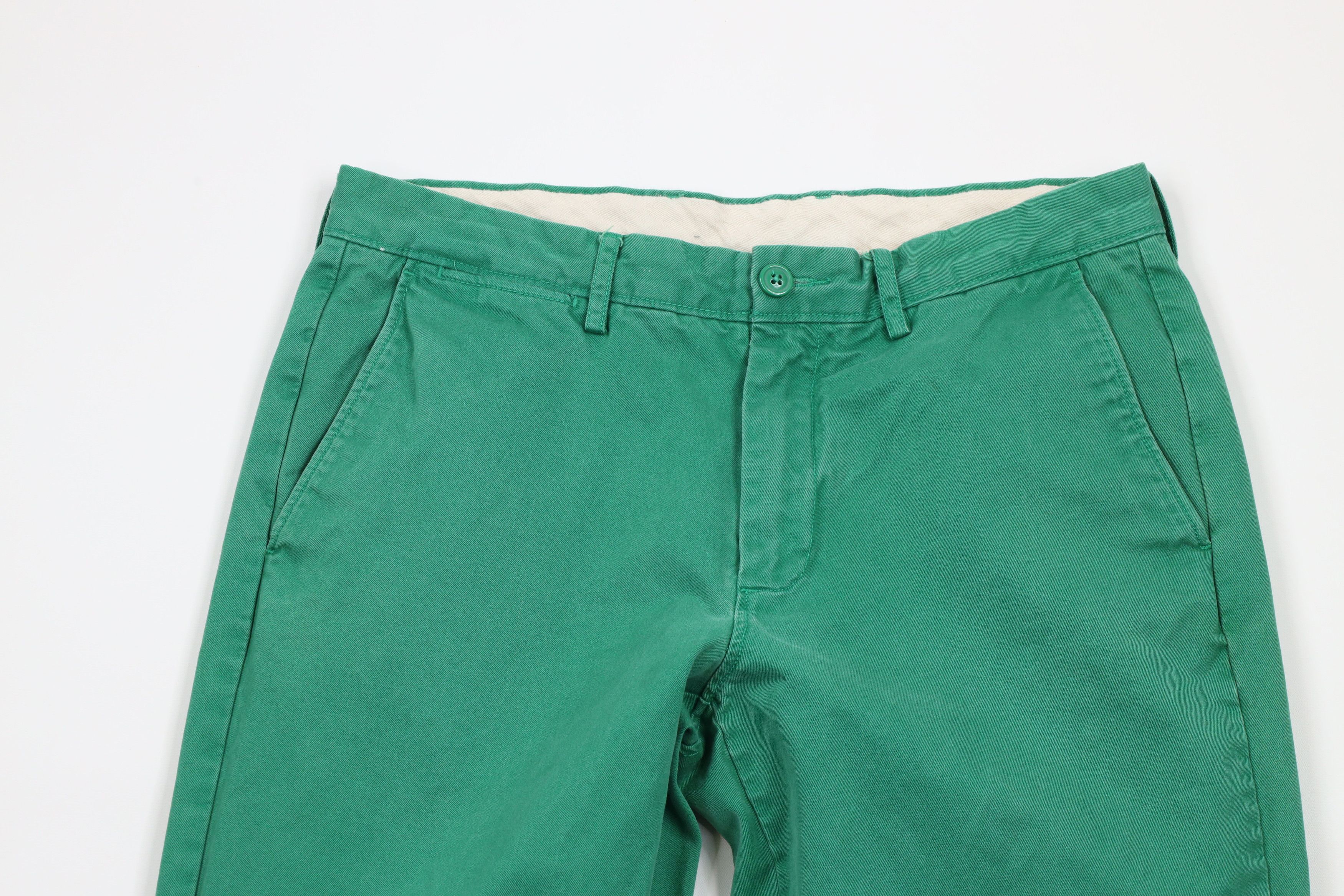J.Crew × Vintage J Crew Urban Slim Fit Broken In Chino Pants Green Cotton Size US 32 / EU 48 - 2 Thumbnail