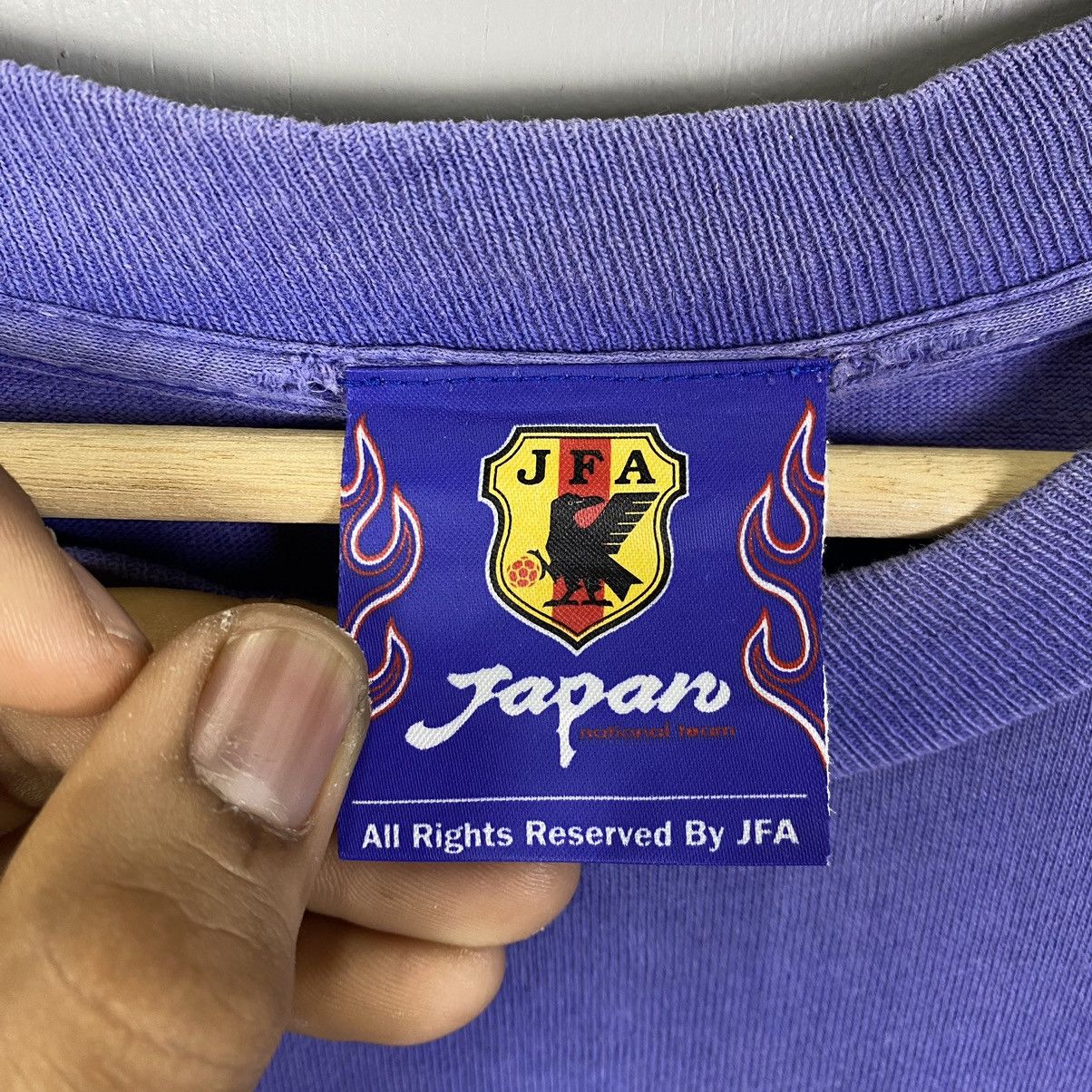 Vintage VINTAGE 1996 JFA JAPAN NATIONAL TEAM FLAME TSHIRT Size US XL / EU 56 / 4 - 5 Thumbnail