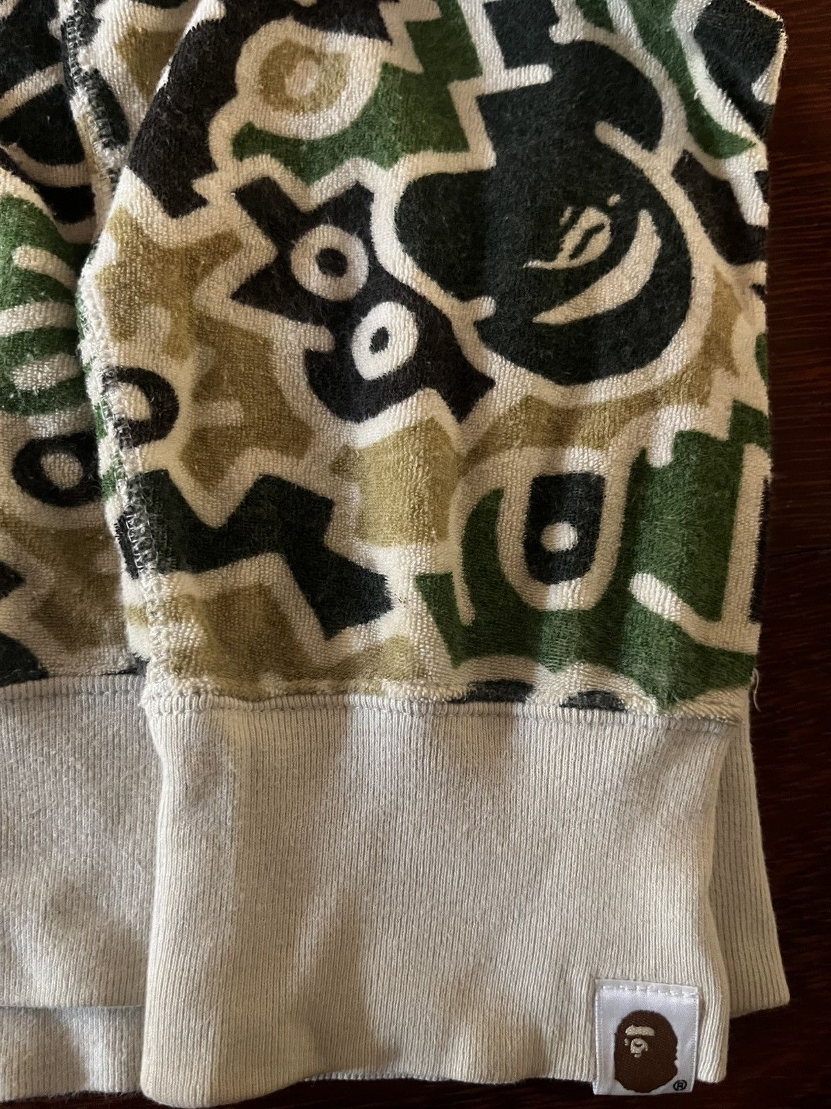 Bape Bape Keith Haring Camo zip Hoodie Rare Size US L / EU 52-54 / 3 - 7 Thumbnail