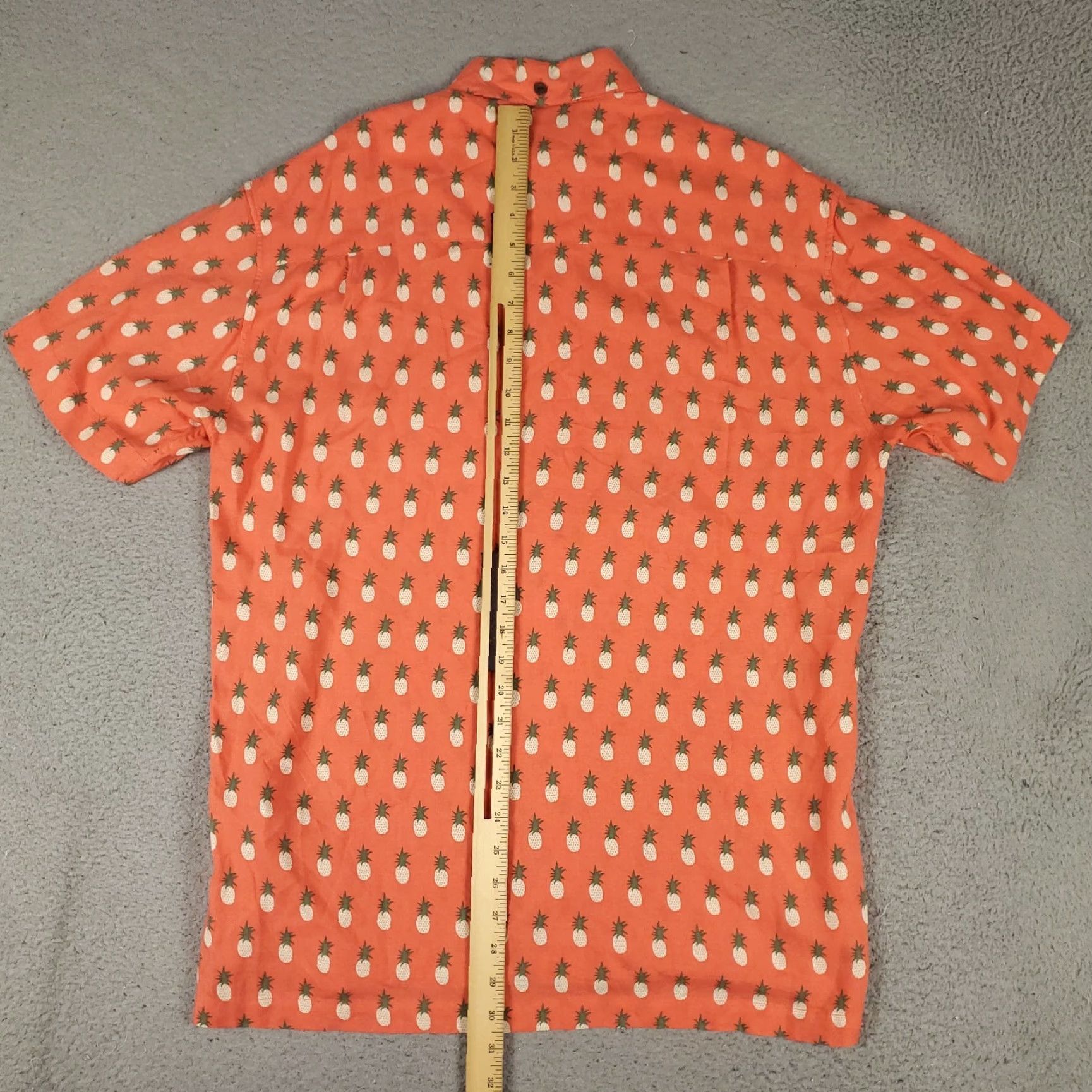 Vintage VINTAGE Kenny Flowers Shirt Mens Large Short Sleeve Button Up Hawaiian Rayon Orange Geometric Pattern Summer Size US L / EU 52-54 / 3 - 3 Thumbnail