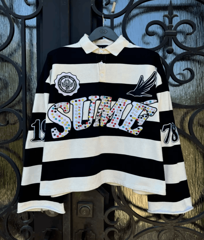 Japanese Brand Printed Polo Shirt Y2k Size US L / EU 52-54 / 3 - 7 Thumbnail