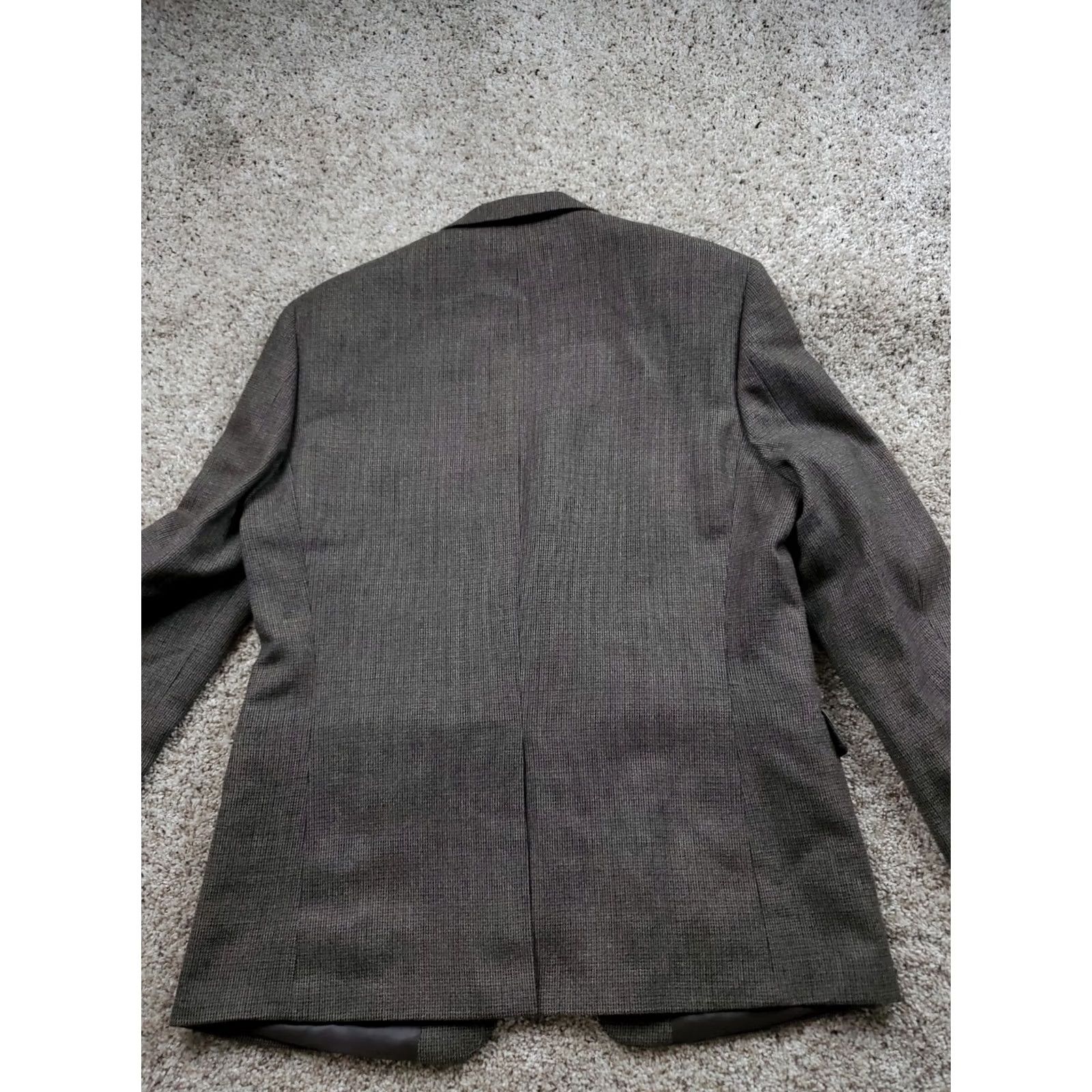 Ralph Lauren Lauren Ralph Lauren Suit Jacket 43 Reg Men Brown Wool Tweed 2 Button Blazer VINTAGE No Size 46R - 7 Thumbnail