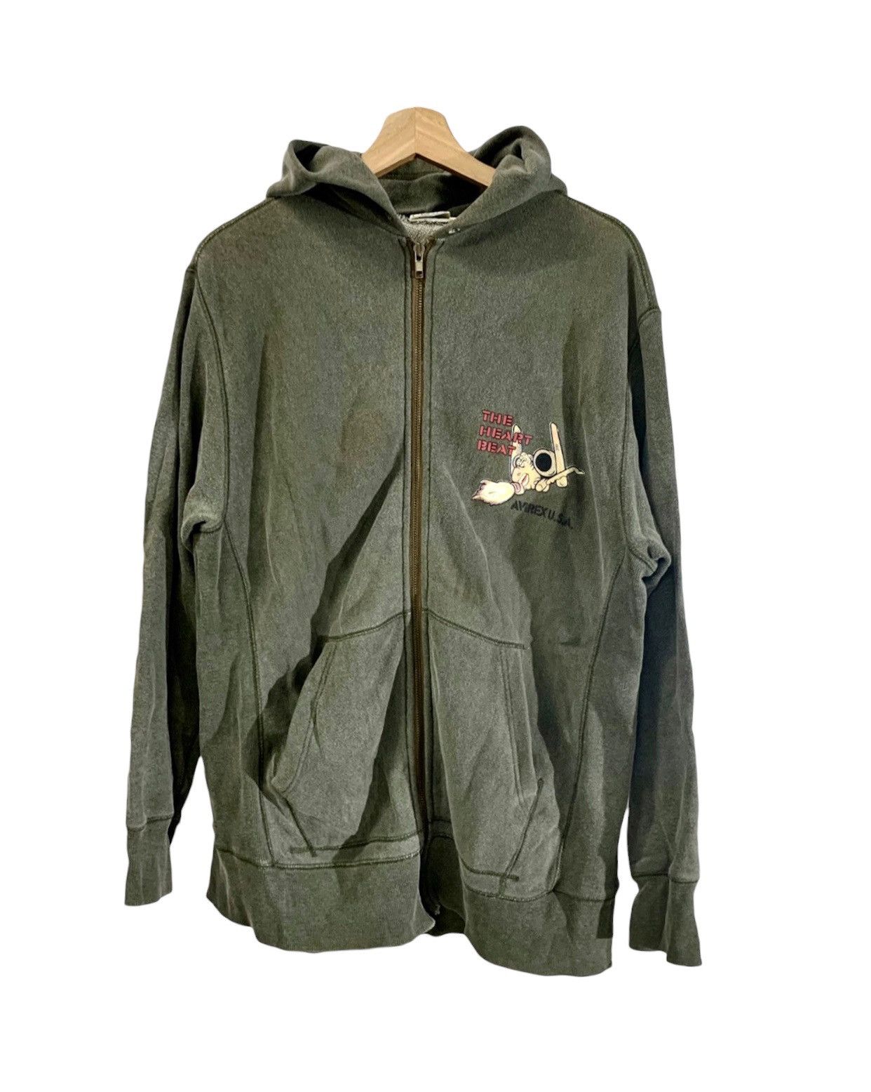 Avirex × Japanese Brand × Vintage Vintage 80s Avirex The Heart Beat Signature Size US L / EU 52-54 / 3 - 1 Thumbnail
