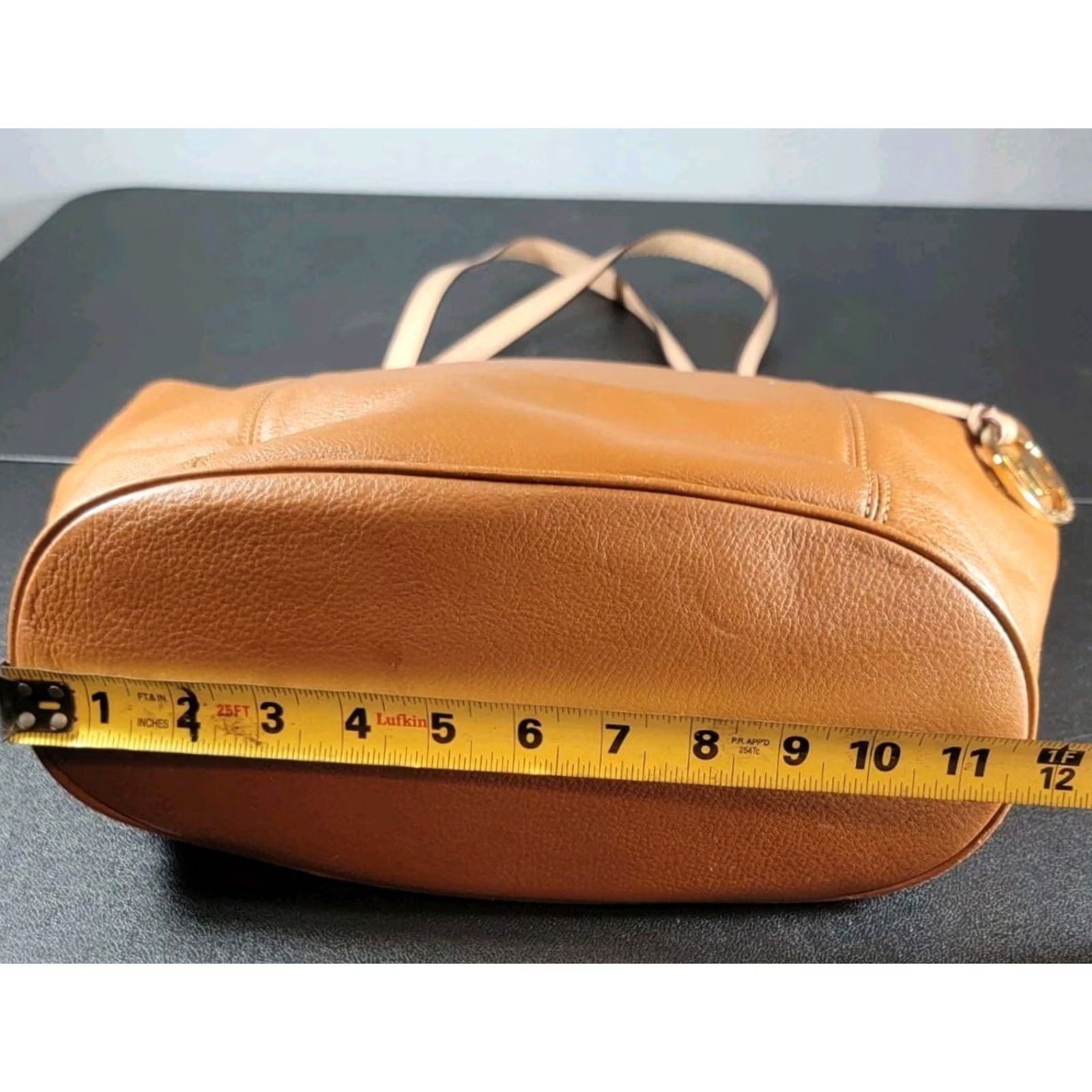 Michael Kors Michael Kors Jet Set Large Brown Pebble Leather Tote Purse Women Size ONE SIZE - 6 Thumbnail