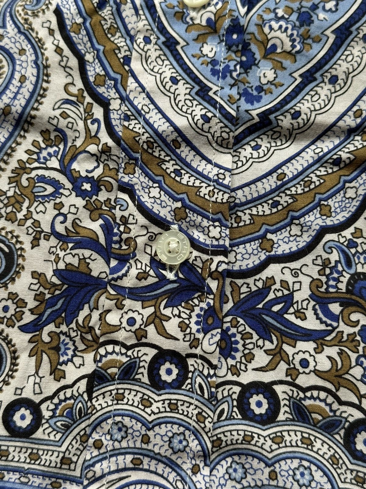 Designer × Etro Etro avant garde iconic graphic buttons up shirt blouse Size L / US 10 / IT 46 - 4 Thumbnail