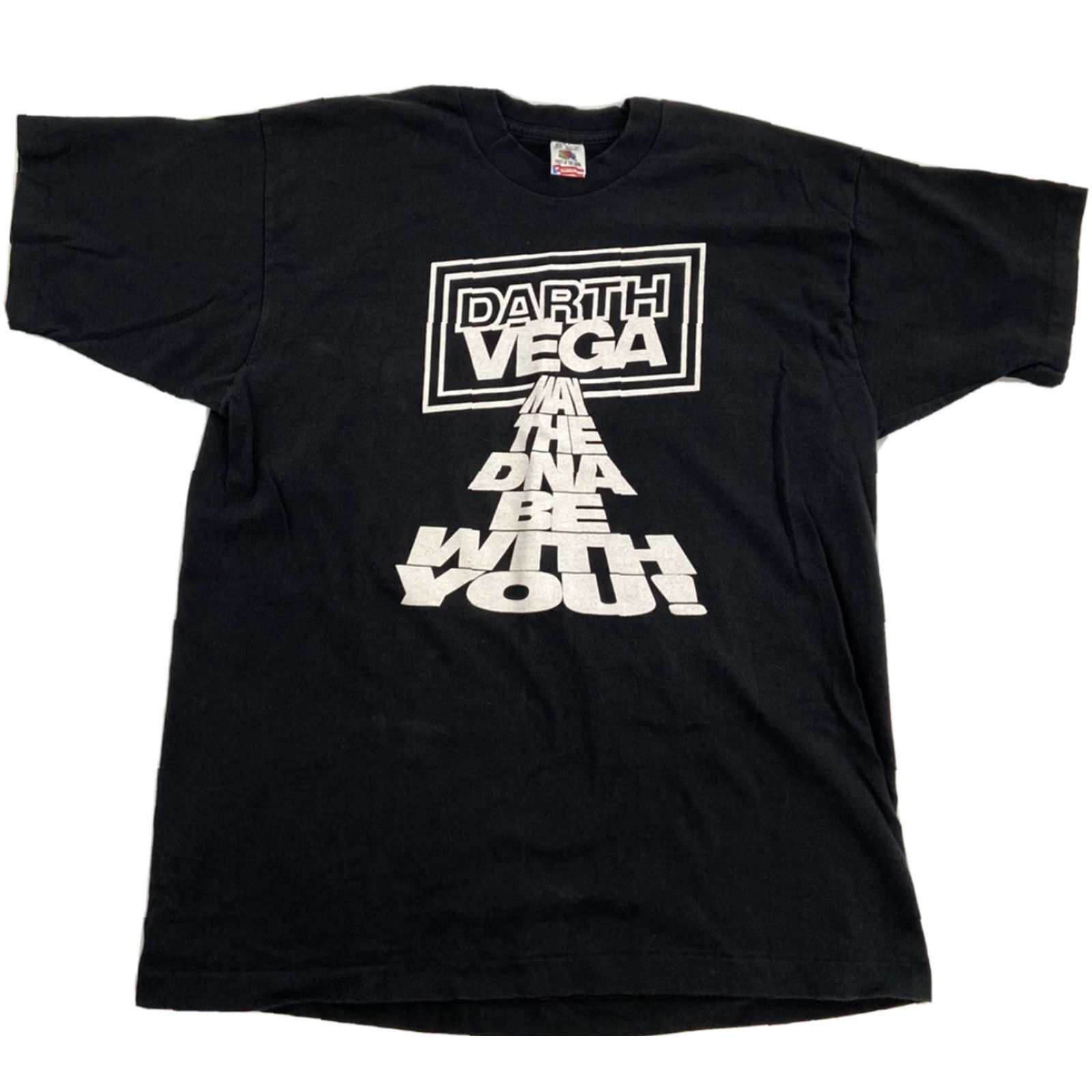 Fruit Of The Loom VINTAGE Fruit of the Loom Darth Vega Shirt Adult XL Black Double Print Mens Size US XL / EU 56 / 4 - 3 Thumbnail