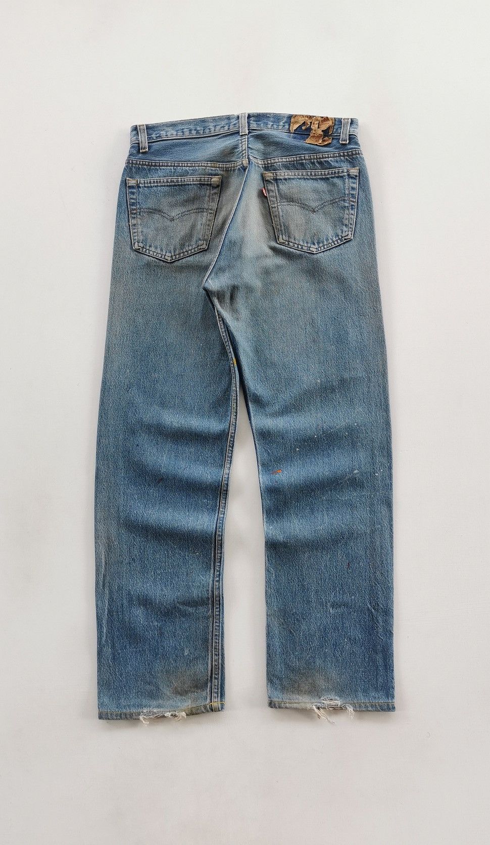 Levi's 90s Vintage Levis 501 Paint Splash Distressed Jeans Size US 32 / EU 48 - 6 Thumbnail