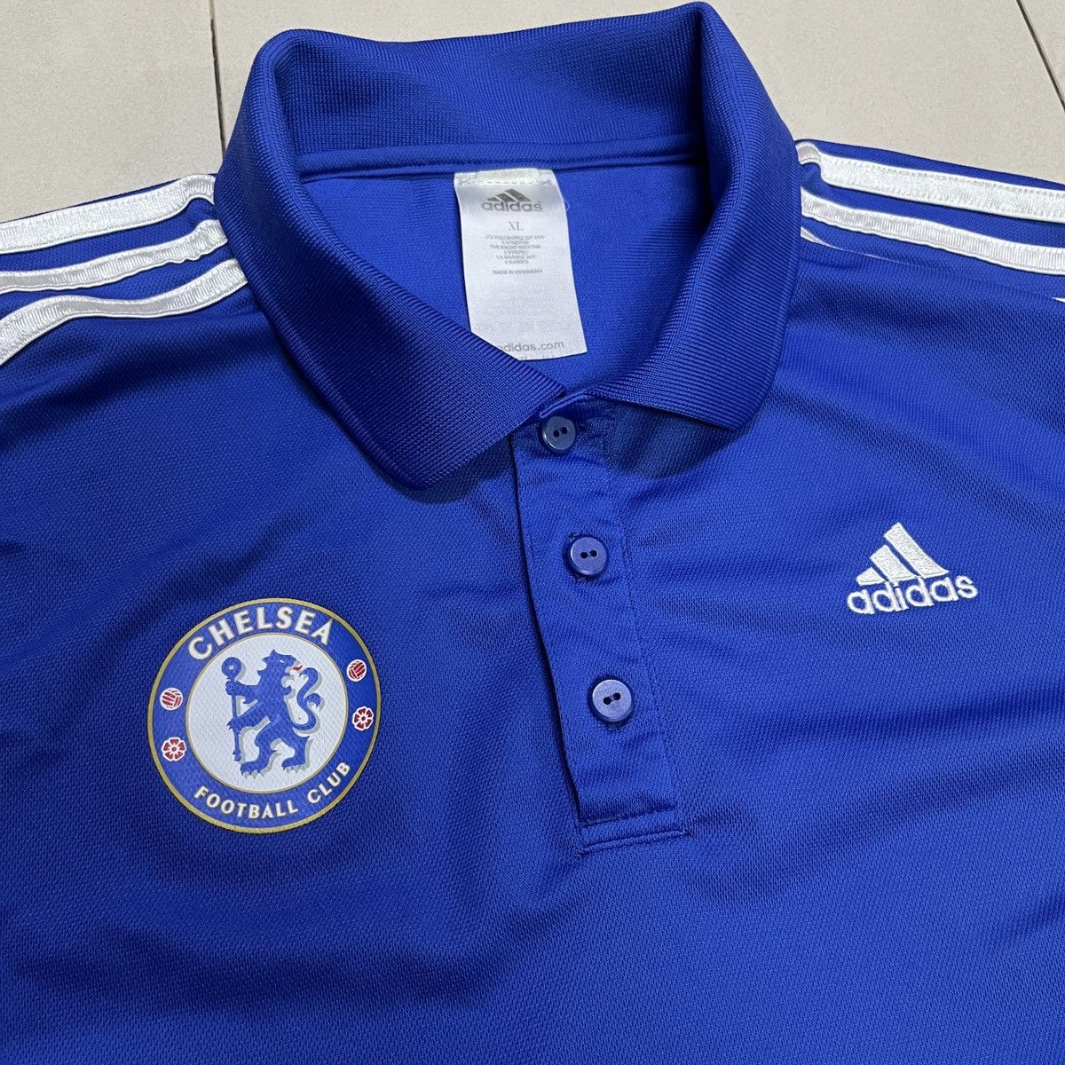 Adidas Adidas Chelsea Tour Jersey Polo Shirt Size US M / EU 48-50 / 2 - 4 Thumbnail