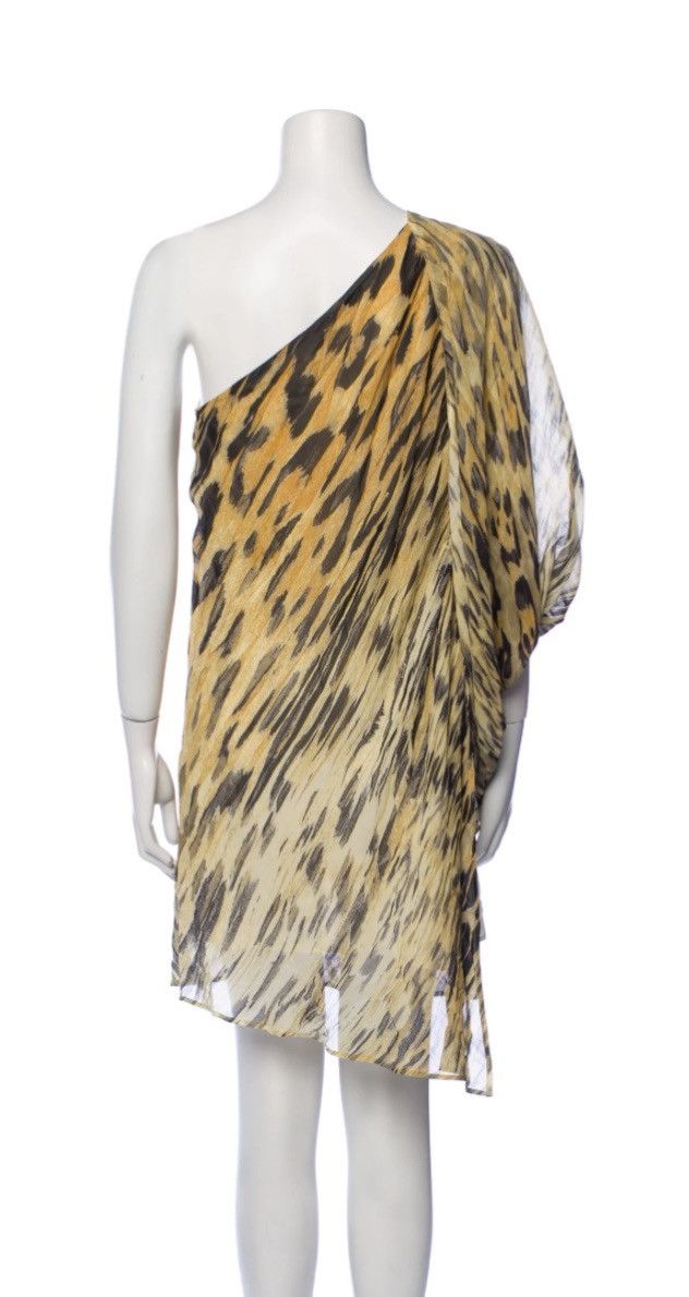 Roberto Cavalli Roberto Cavalli 🇮🇹 Foxy Lady Asymétrique Vert Léopard NWT Size XS / US 0-2 / IT 36-38 - 9 Thumbnail