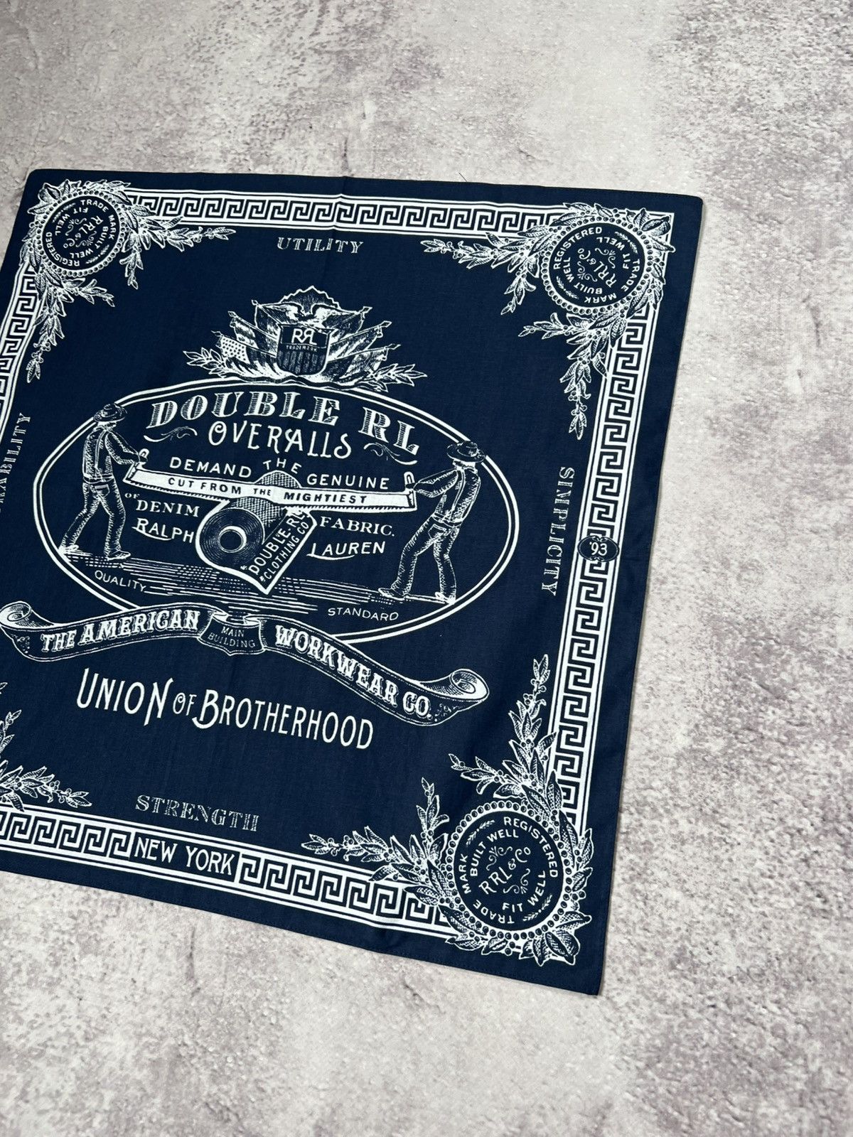RRL Ralph Lauren × Vintage Vintage Double RL (RRL) Bandana