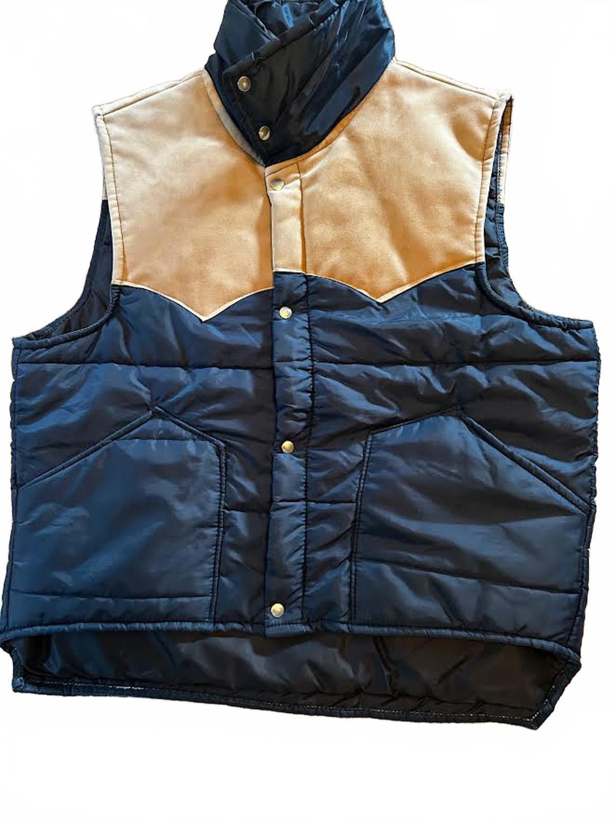 Other Vintage USA Down Vest Suede Yoke Western Large Size US L / EU 52-54 / 3 - 1 Thumbnail