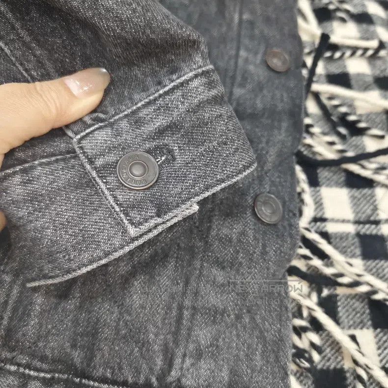 Balenciaga Balenciaga Denim and Plaid Lined Fleece Size XXS / US 00 / IT 34 - 4 Thumbnail