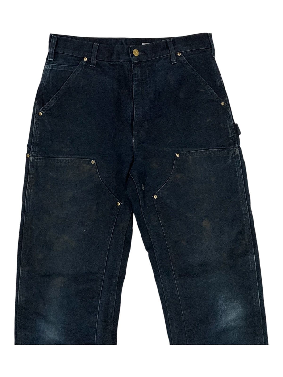 Carhartt Vintage Carhartt Detroit Black Double Knee Duck Cotton Jeans Size US 30 / EU 46 - 3 Thumbnail