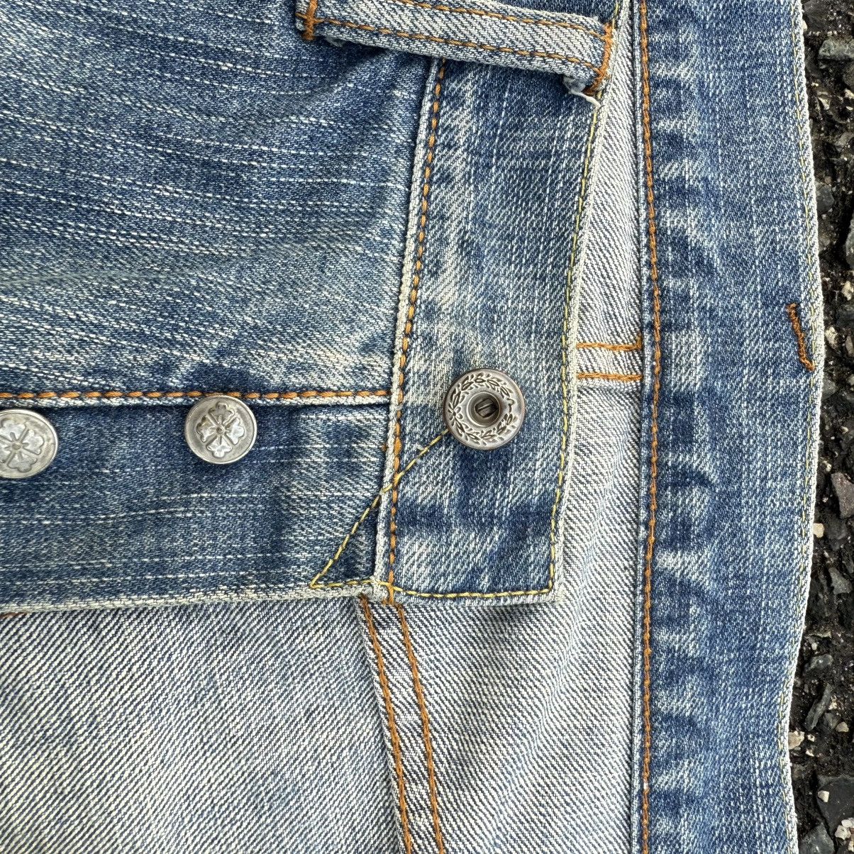 Japanese Brand Vintage EVISU button fly rippep rusty denim Size US 36 / EU 52 - 8 Thumbnail