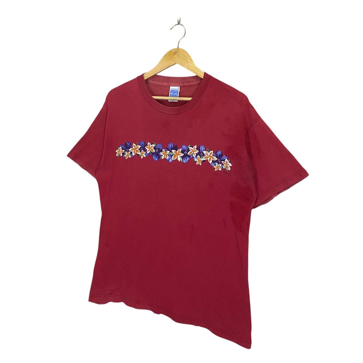 Quiksilver Vintage 90s Floral Hibiscus Graphic Shortsleeve Tee Size US M / EU 48-50 / 2 - 3 Thumbnail