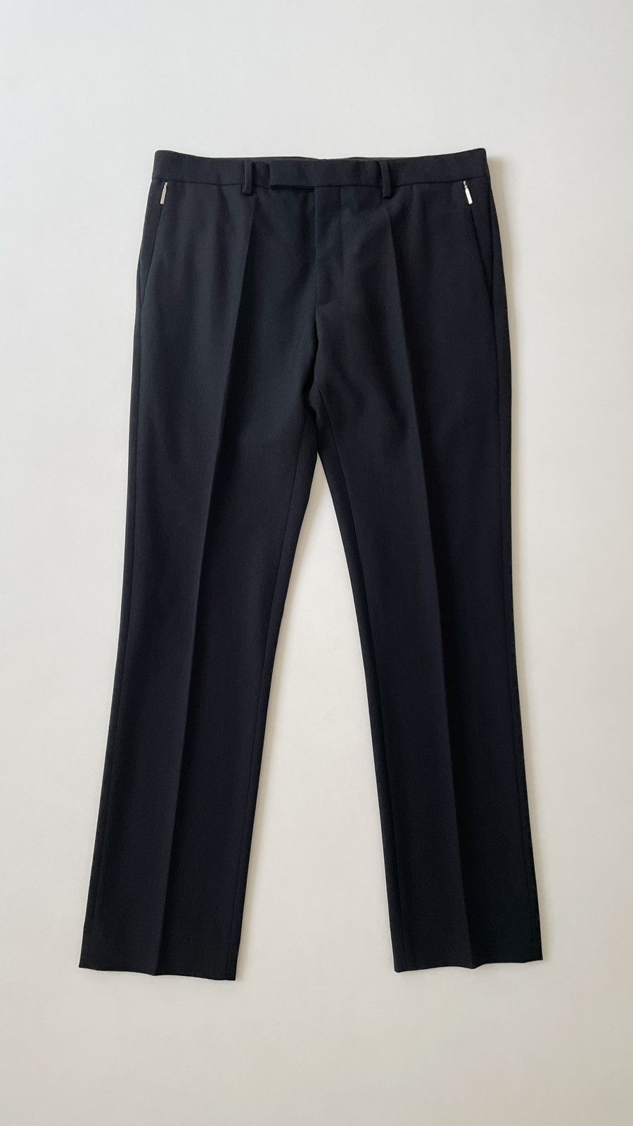 Dior Black Wool Zip Pocket Trousers Size US 34 / EU 50 - 16 Thumbnail