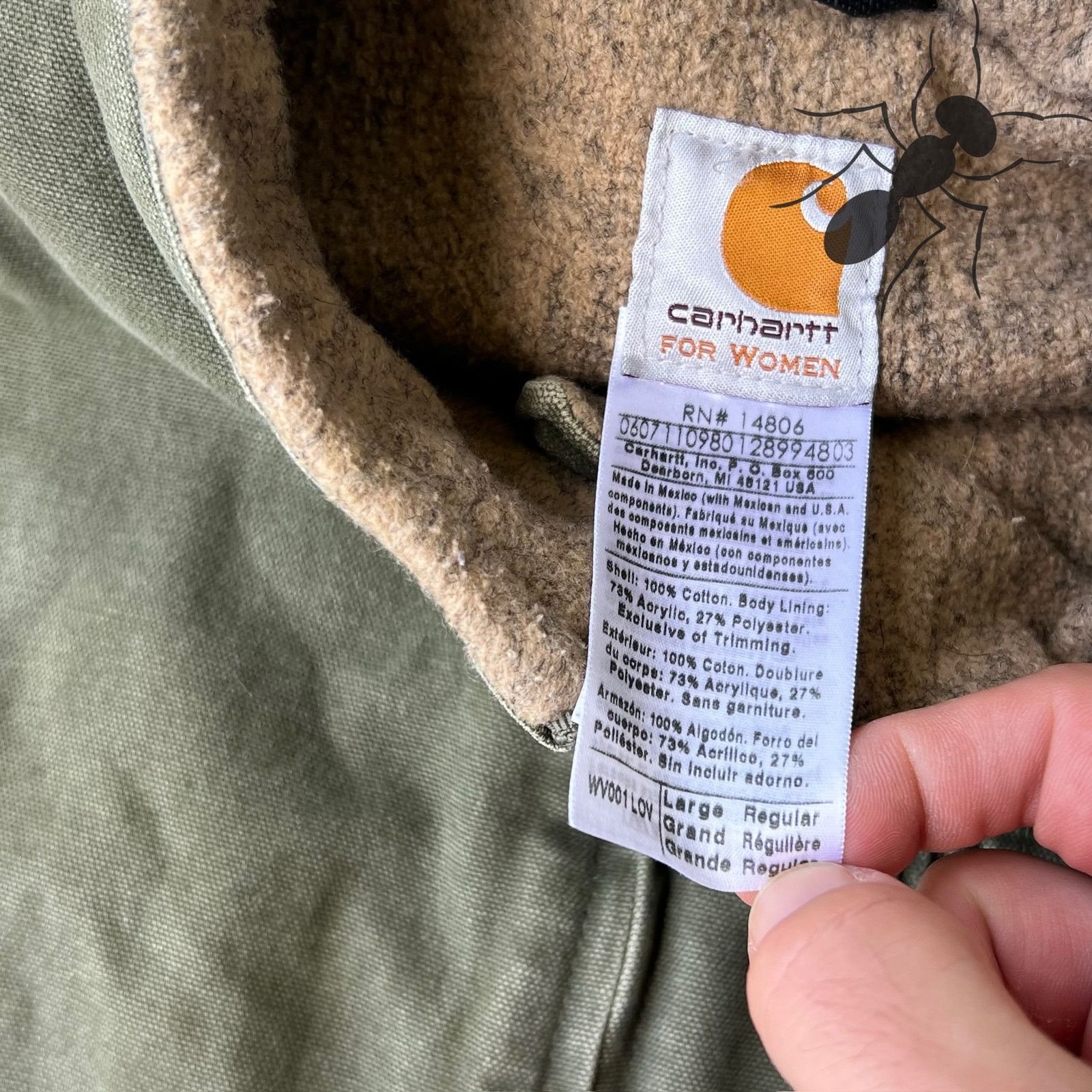 Carhartt × Vintage Carhartt WOMENS WV001 LOV green work wear vest Size US L / EU 52-54 / 3 - 6 Thumbnail