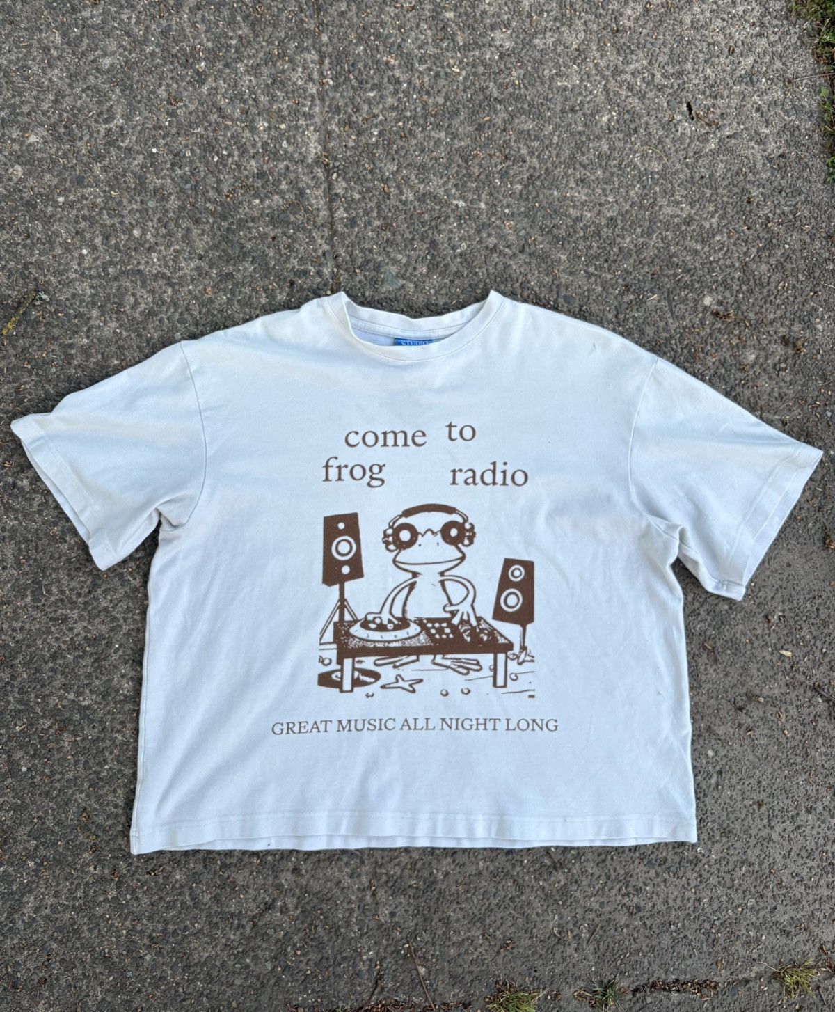 ALL CAPS STUDIO All-Caps Studio Off-White “Welcome to Frog Radio” DJ T-Shirt Size US L / EU 52-54 / 3 - 1 Thumbnail