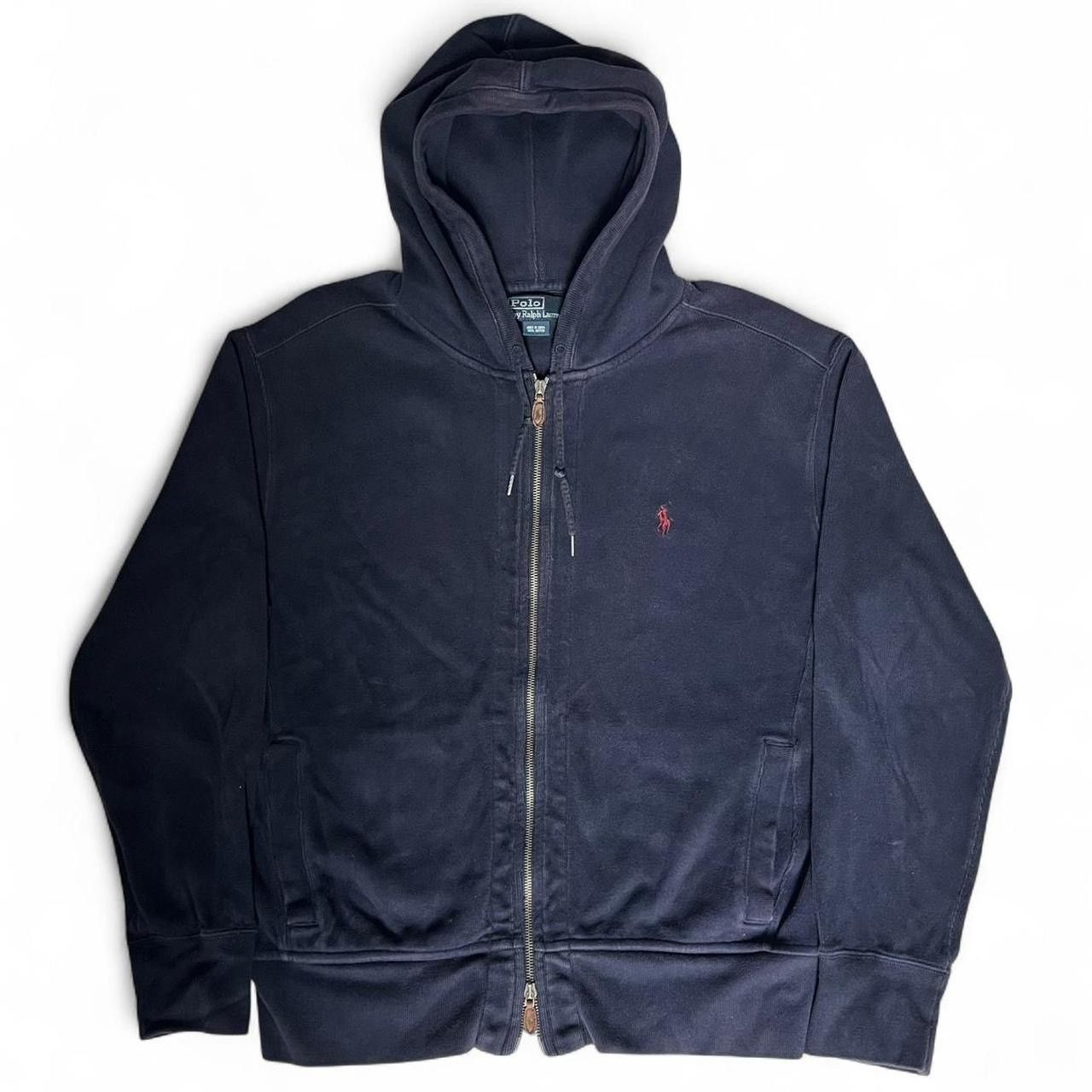 Polo Ralph Lauren Vintage Polo Ralph Lauren Navy Corduroy Full Zip Hoodie Size US L / EU 52-54 / 3 - 1 Thumbnail