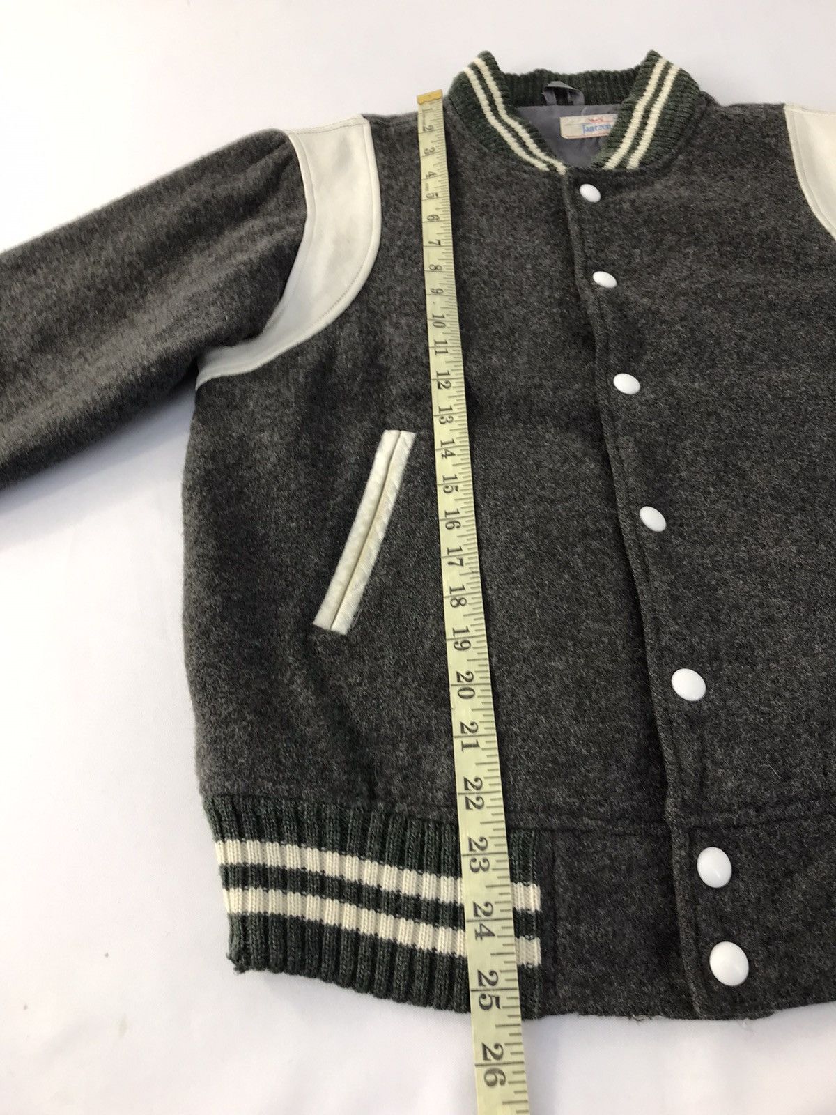 Japanese Brand Vtg Jantzen Varsity Jacket Wool Distressed Snap Button Up Size US M / EU 48-50 / 2 - 16 Thumbnail