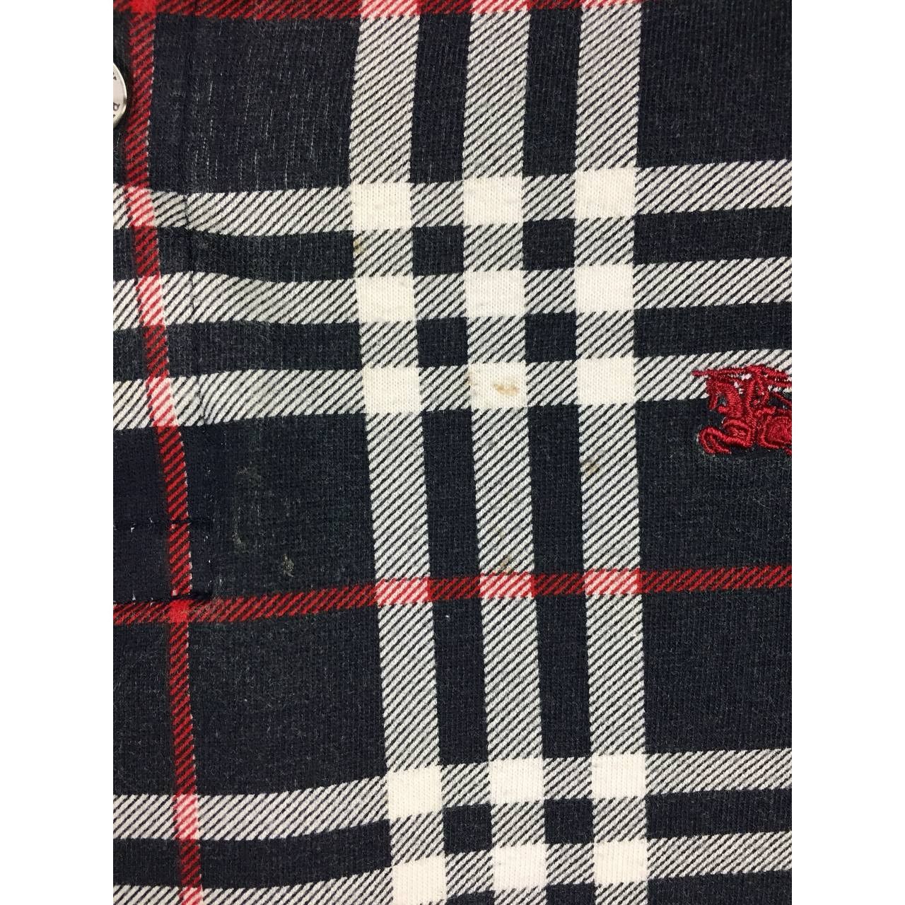 Burberry Vtg Burberry London Nova Check Longsleeve Polo Tee Size US L / EU 52-54 / 3 - 5 Thumbnail