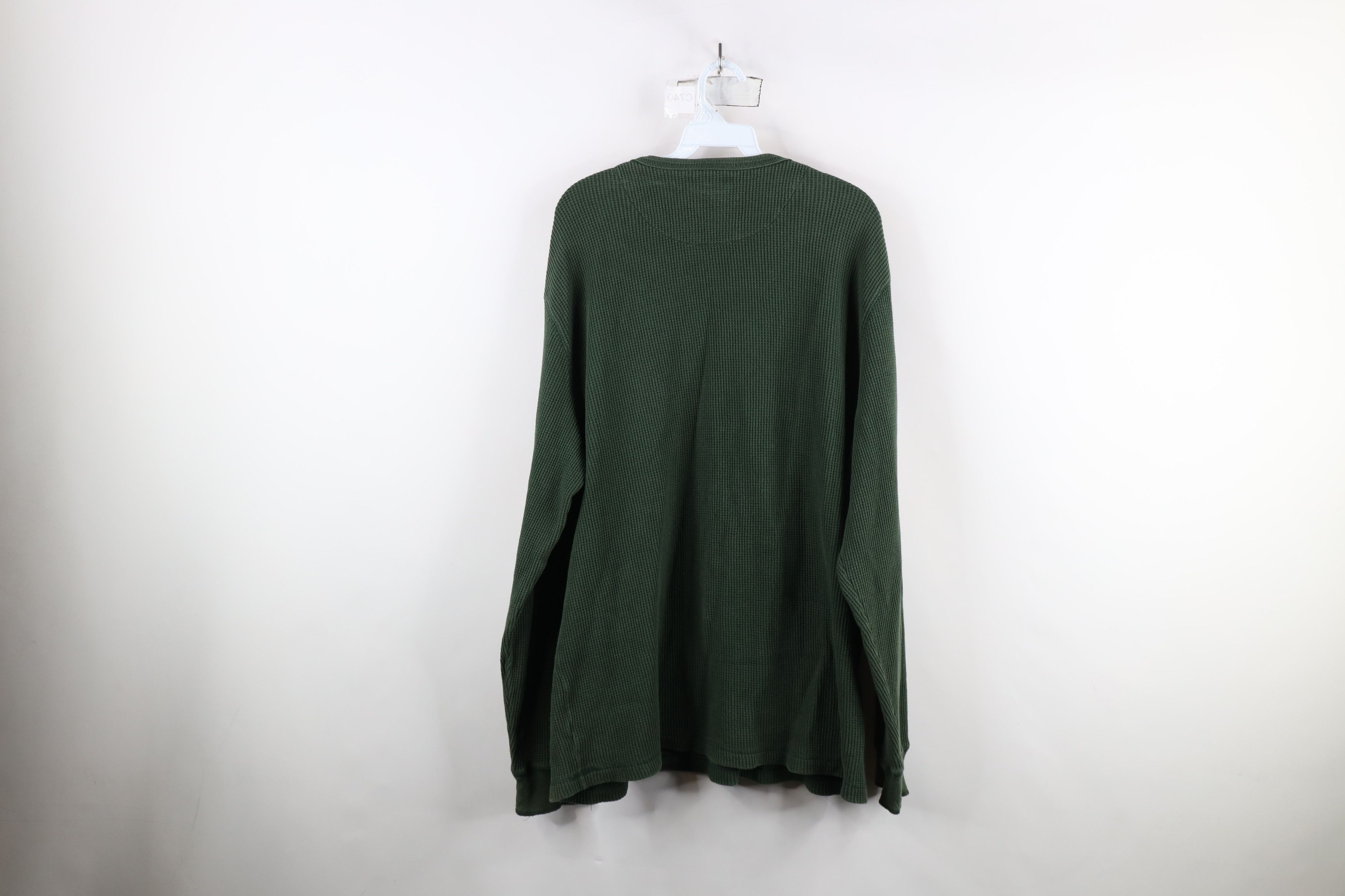 American Eagle Outfitters × Vintage Vintage 90s Y2K American Eagle Waffle Knit T-Shirt Green Size US XL / EU 56 / 4 - 11 Thumbnail