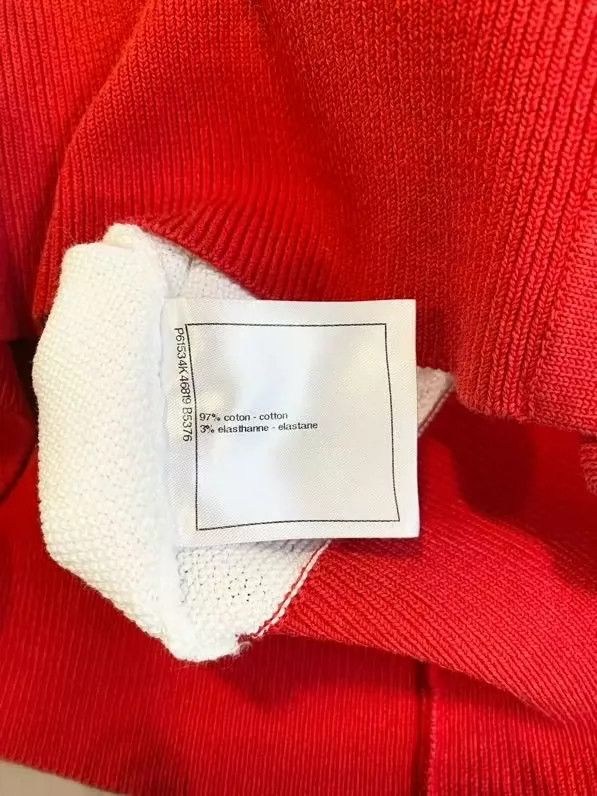 Chanel Chanel Beach series red and white color-blocked knitwear Size XXS / US 00 / IT 34 - 7 Thumbnail