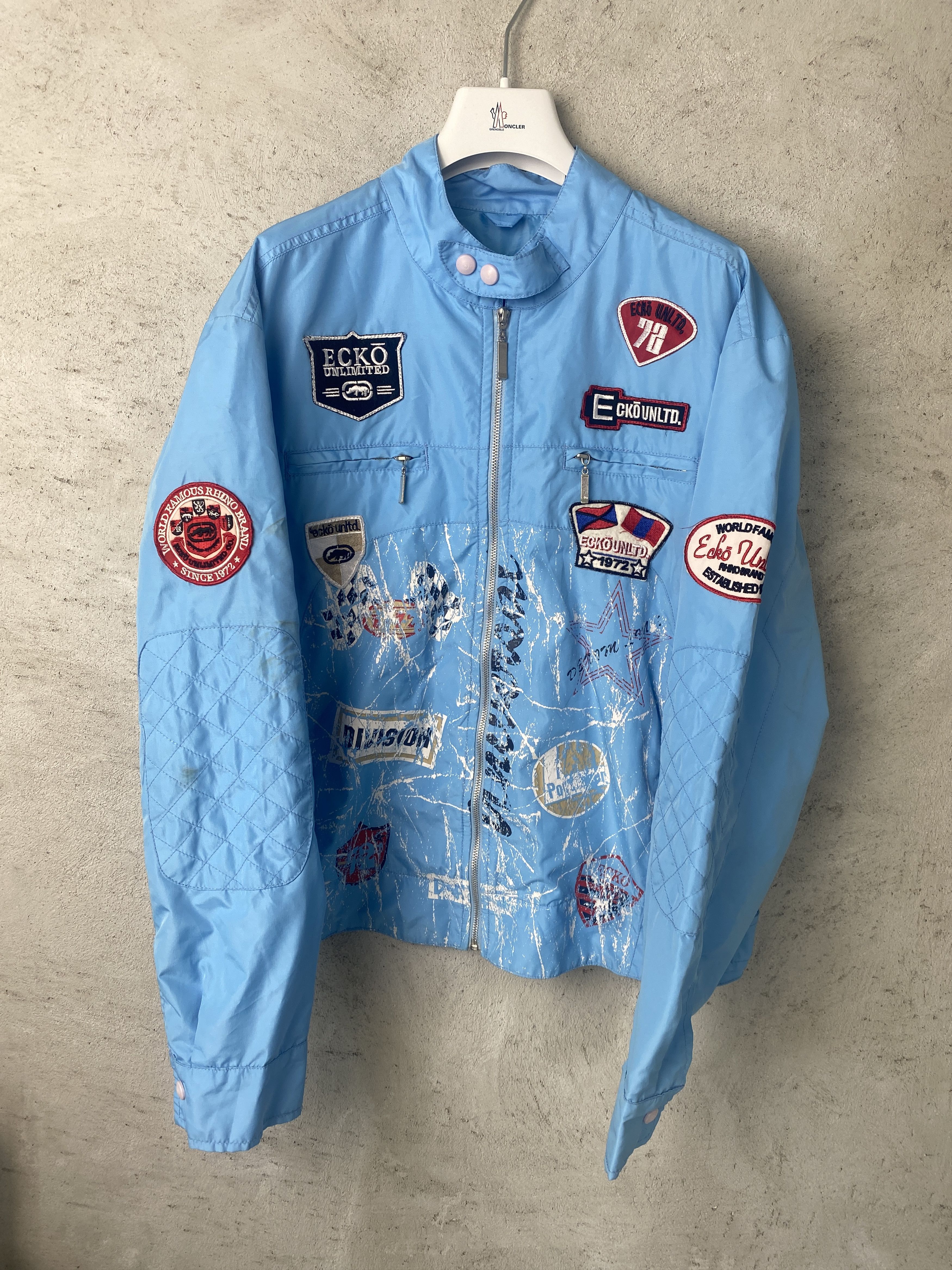 Ecko Unltd. Ecko Unltd. y2k 00s moto light jacket embroidered Size US XL / EU 56 / 4 - 1 Thumbnail